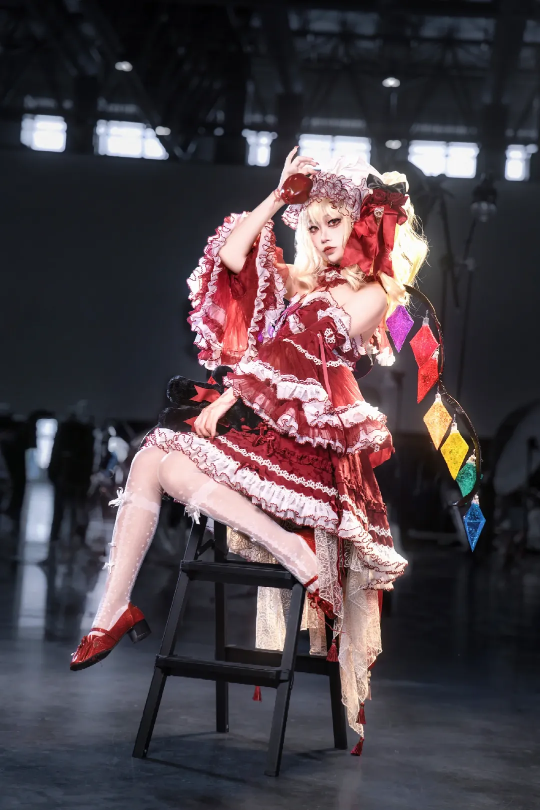 二次元, 東方Project, イベント写真, 白ストッキング, フランドール・スカーレットコスプレ