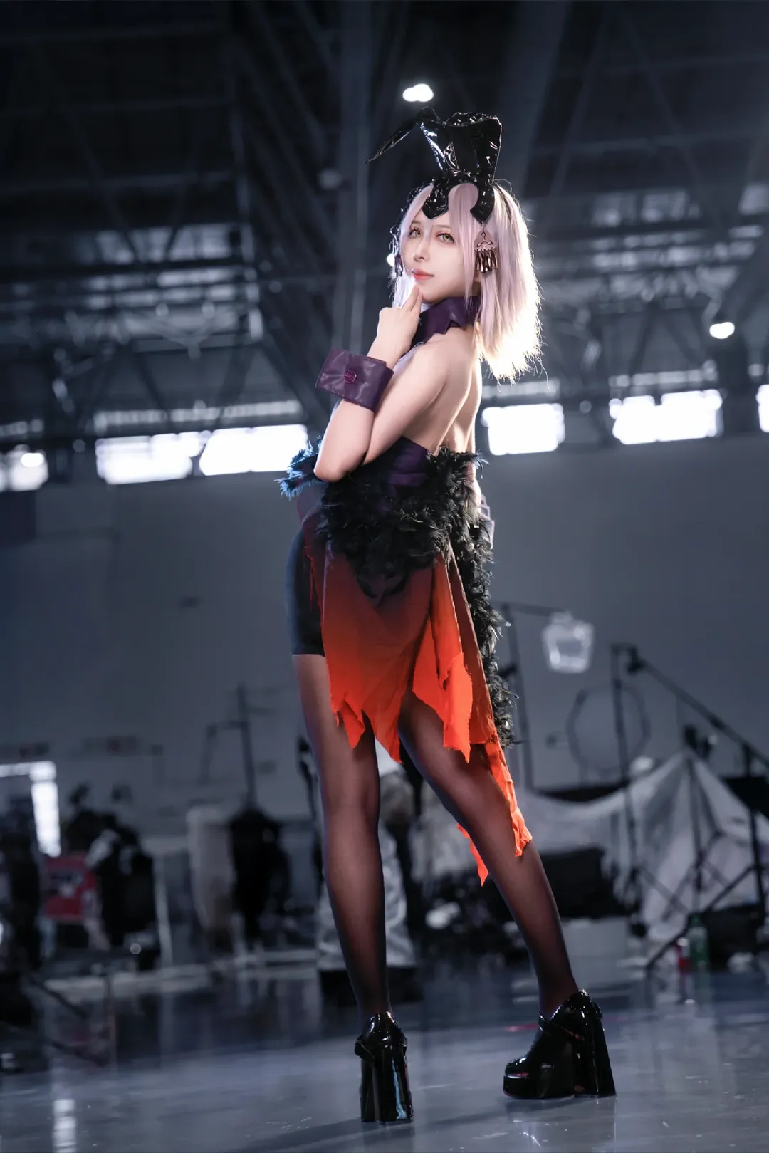 Fate/Grand Order, 漫展返图, 黑贞德cos, 连裤袜穿搭, 型月Cosplay - 第3张