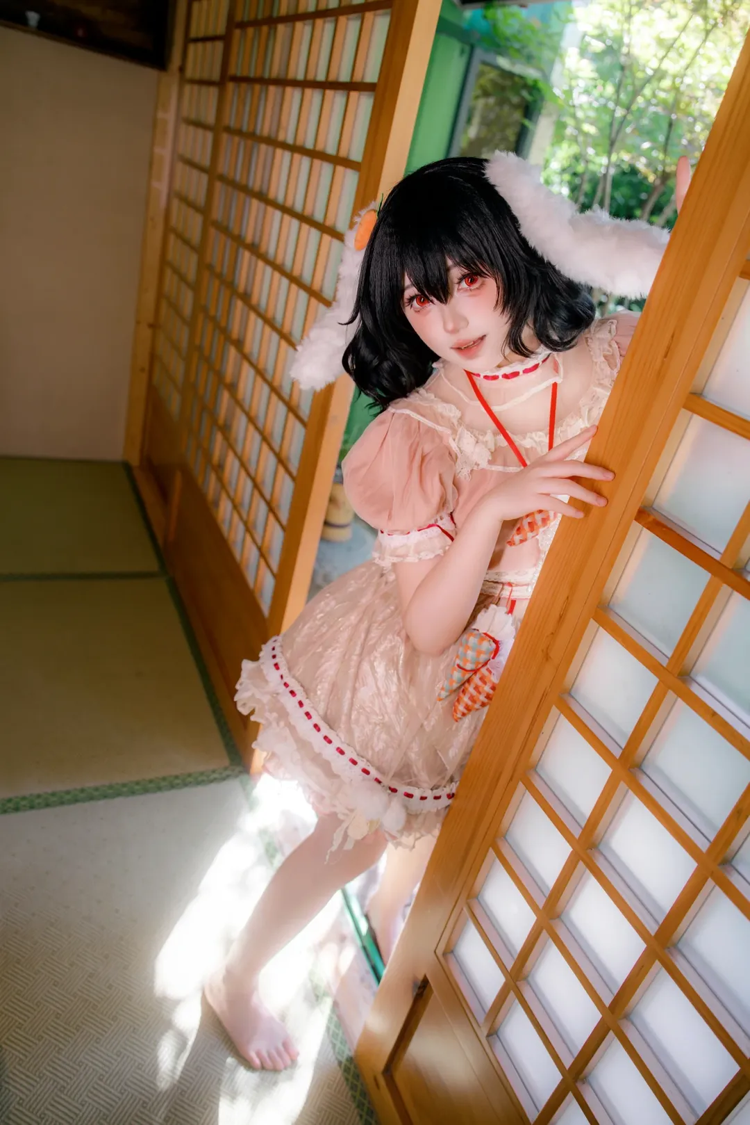 二次元撮影, コスプレ写真, 東方Project, 因幡てゐ コスプレ, 和風 - 2枚目