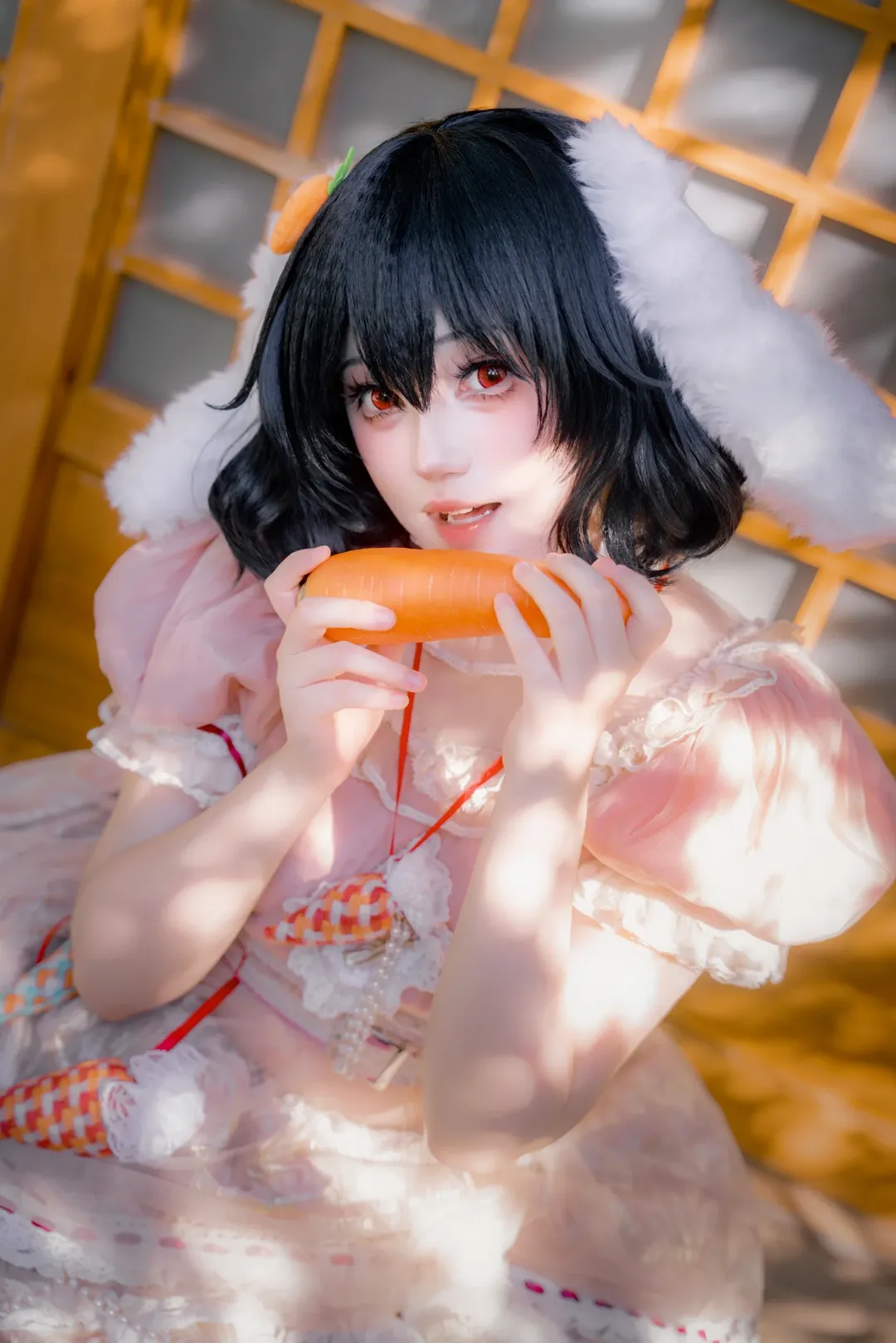 二次元撮影, コスプレ写真, 東方Project, 因幡てゐ コスプレ, 和風 - 3枚目