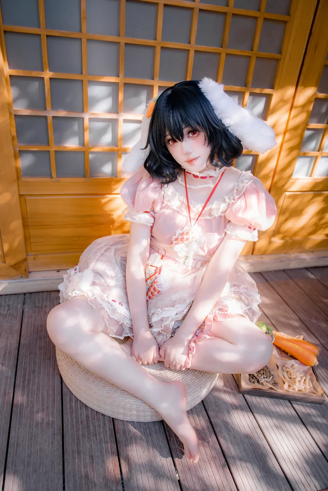 二次元撮影, コスプレ写真, 東方Project, 因幡てゐ コスプレ, 和風 - 4枚目