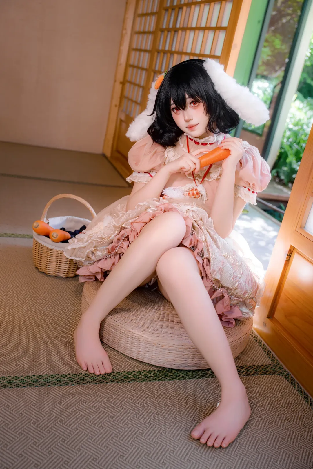 二次元撮影, コスプレ写真, 東方Project, 因幡てゐ コスプレ, 和風 - 5枚目