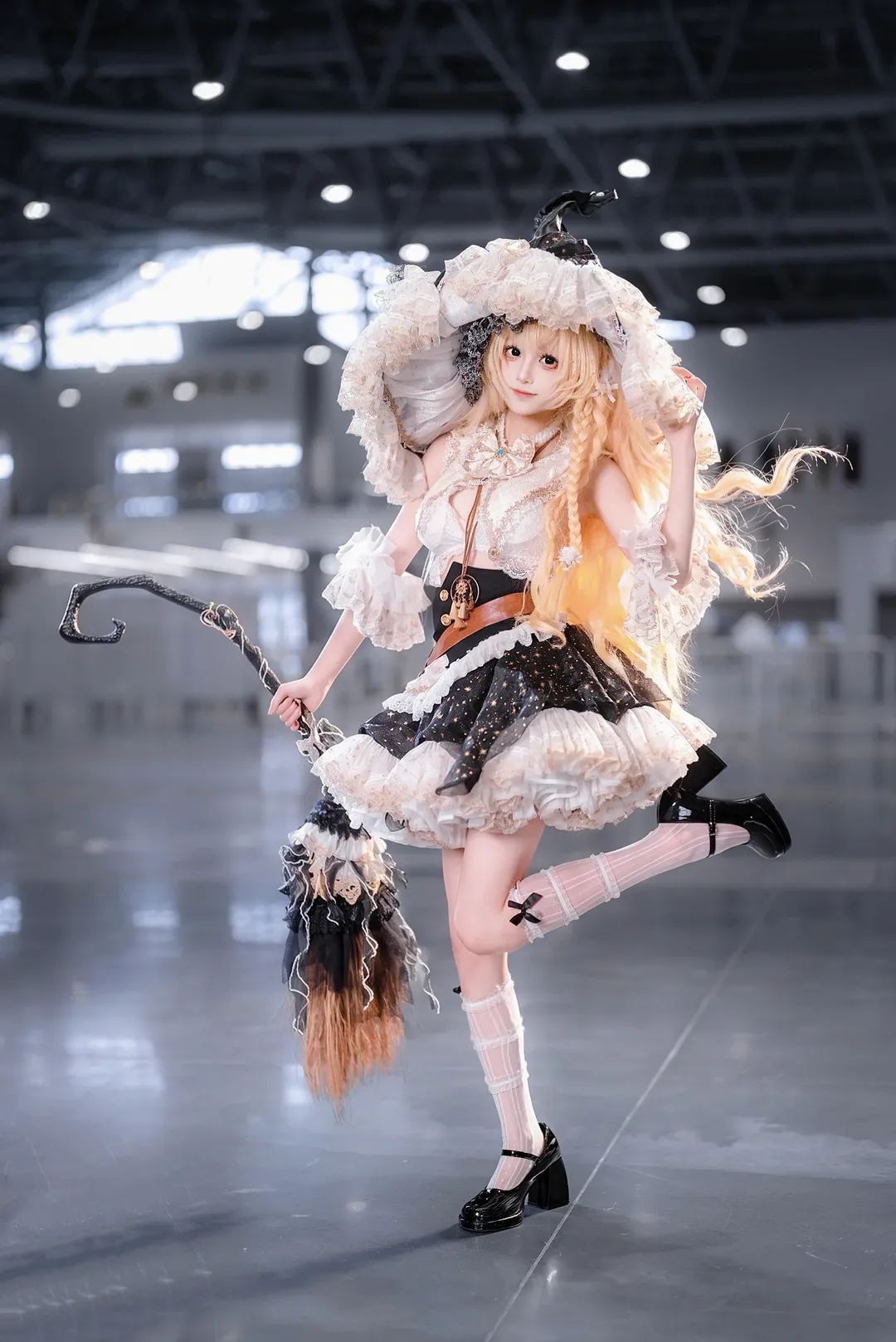 東方project, 漫展返圖, 霧雨魔理沙cos, 二次元cosplay, 白絲穿搭