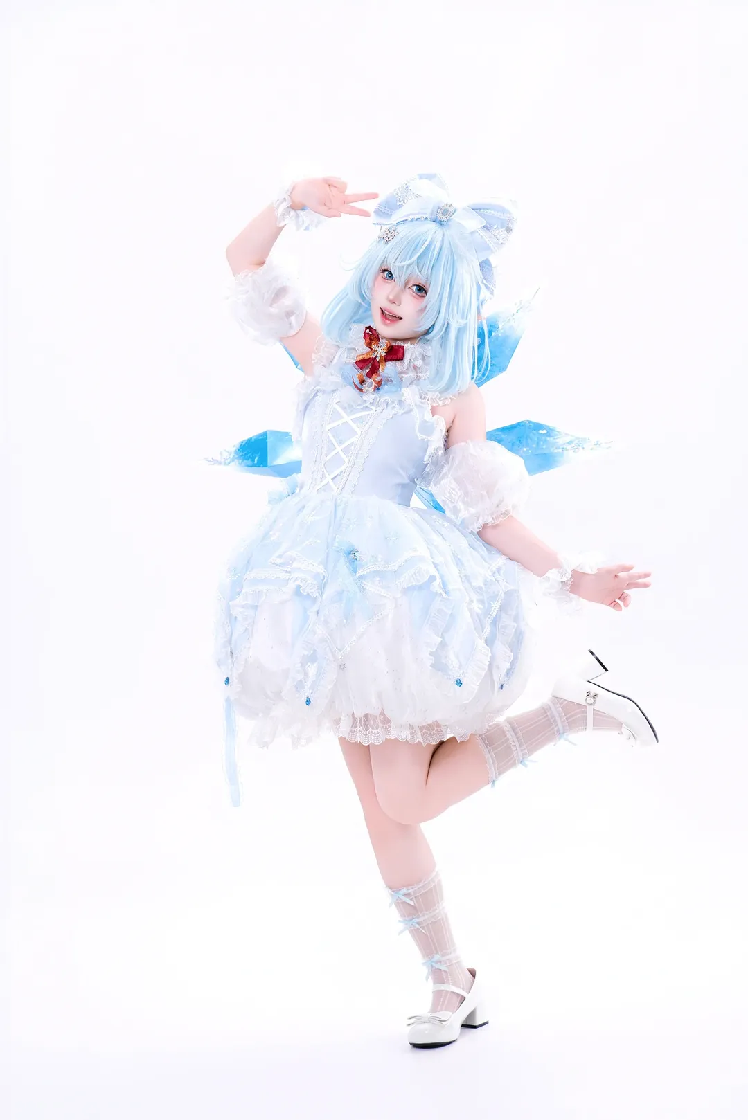 cosplay, 東方project, 白絲, 琪露諾cos, 冰之妖精 - 第1張