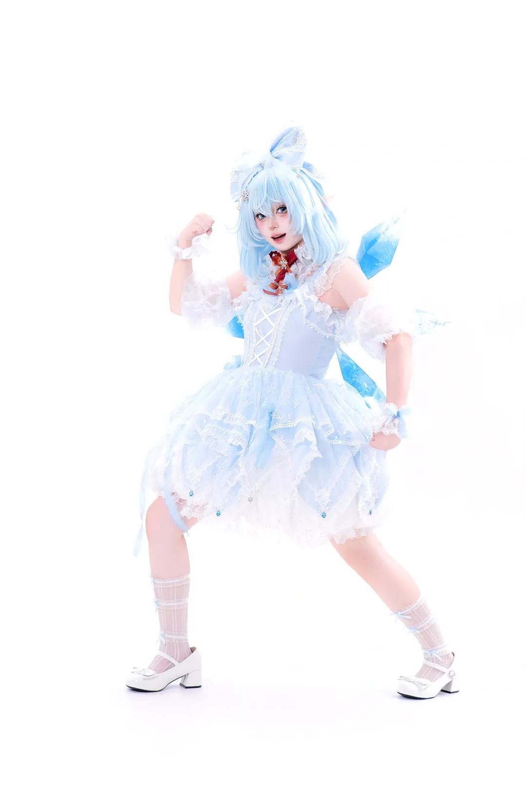 cosplay, 東方project, 白絲, 琪露諾cos, 冰之妖精 - 第9張