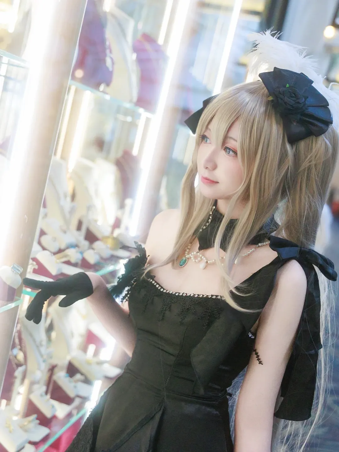 FGO, 玛丽cos, 悉尼约拍, 珠宝店, 黑裙