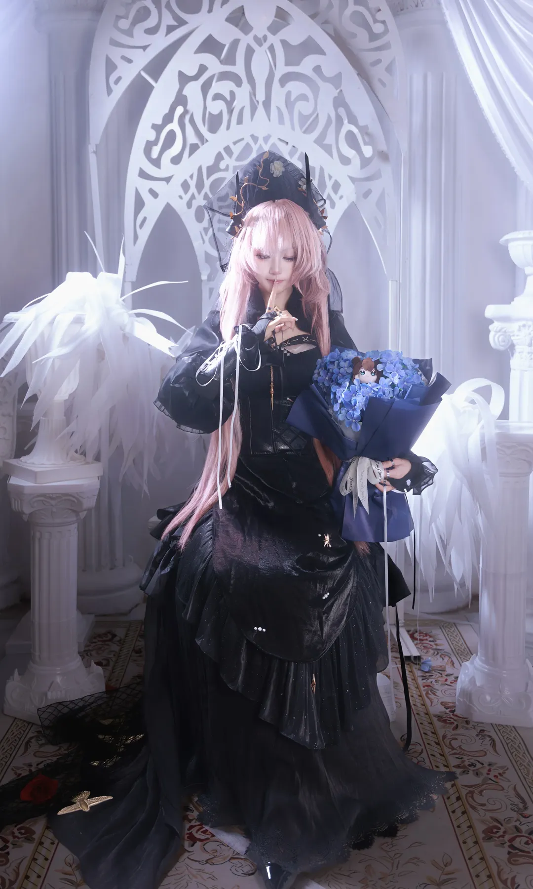 明日方舟, 特蕾西娅cos, cosplay摄影, 哥特风cosplay, 泡影苍霆