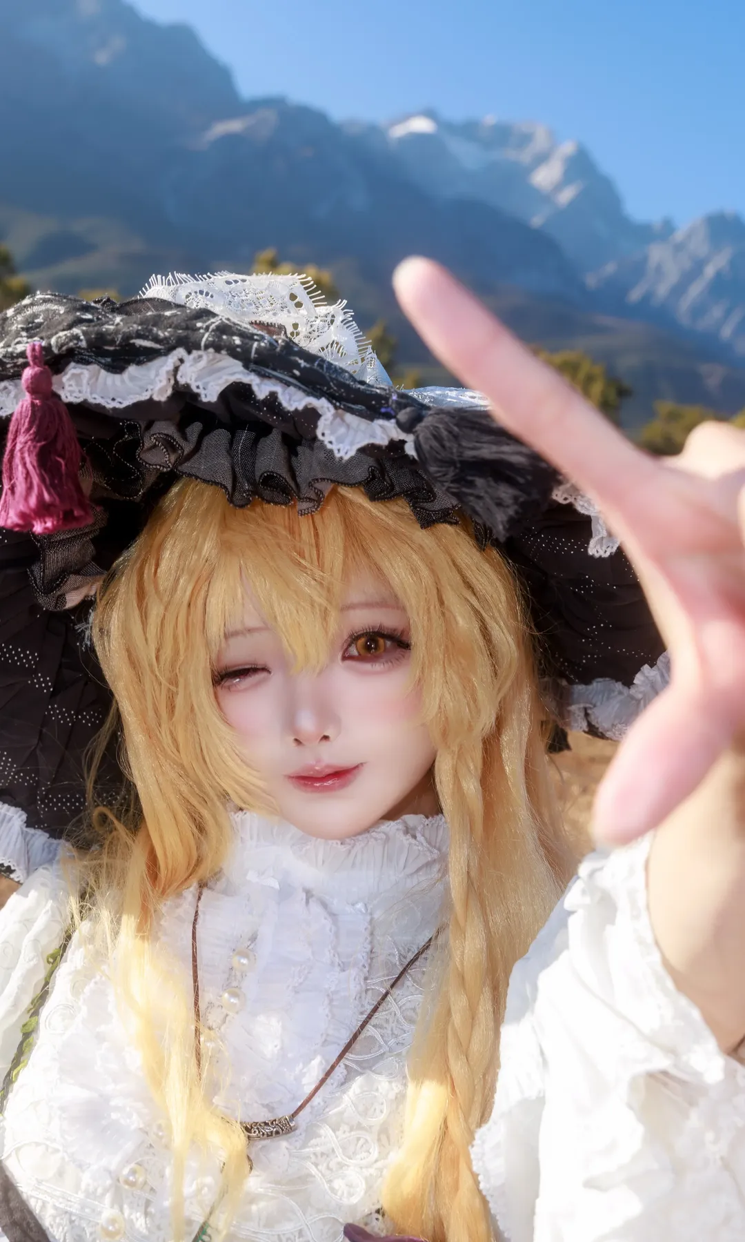 东方project, 魔理沙cos, 户外Cosplay, 二设魔理沙, 玉龙雪山外拍 - 第3张
