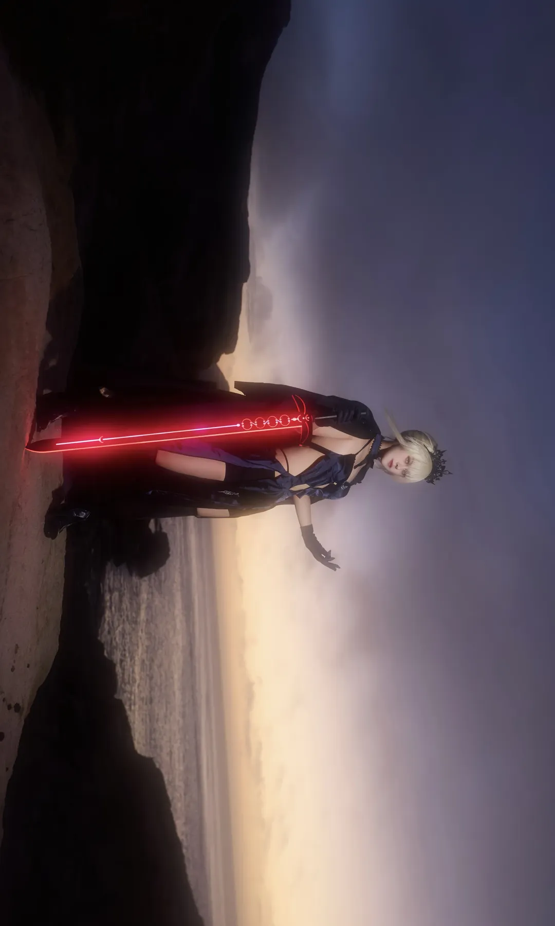 FGO, 黑丝穿搭, 型月, 黑呆cos, 水骑呆cos