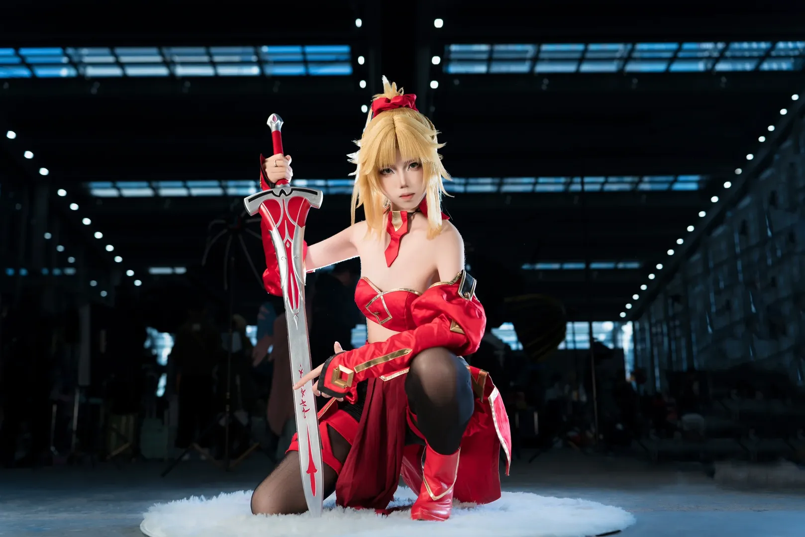 Fate/Grand Order, 漫展返图, 二次元cosplay, 黑丝cos, 莫德雷德cos - 第6张