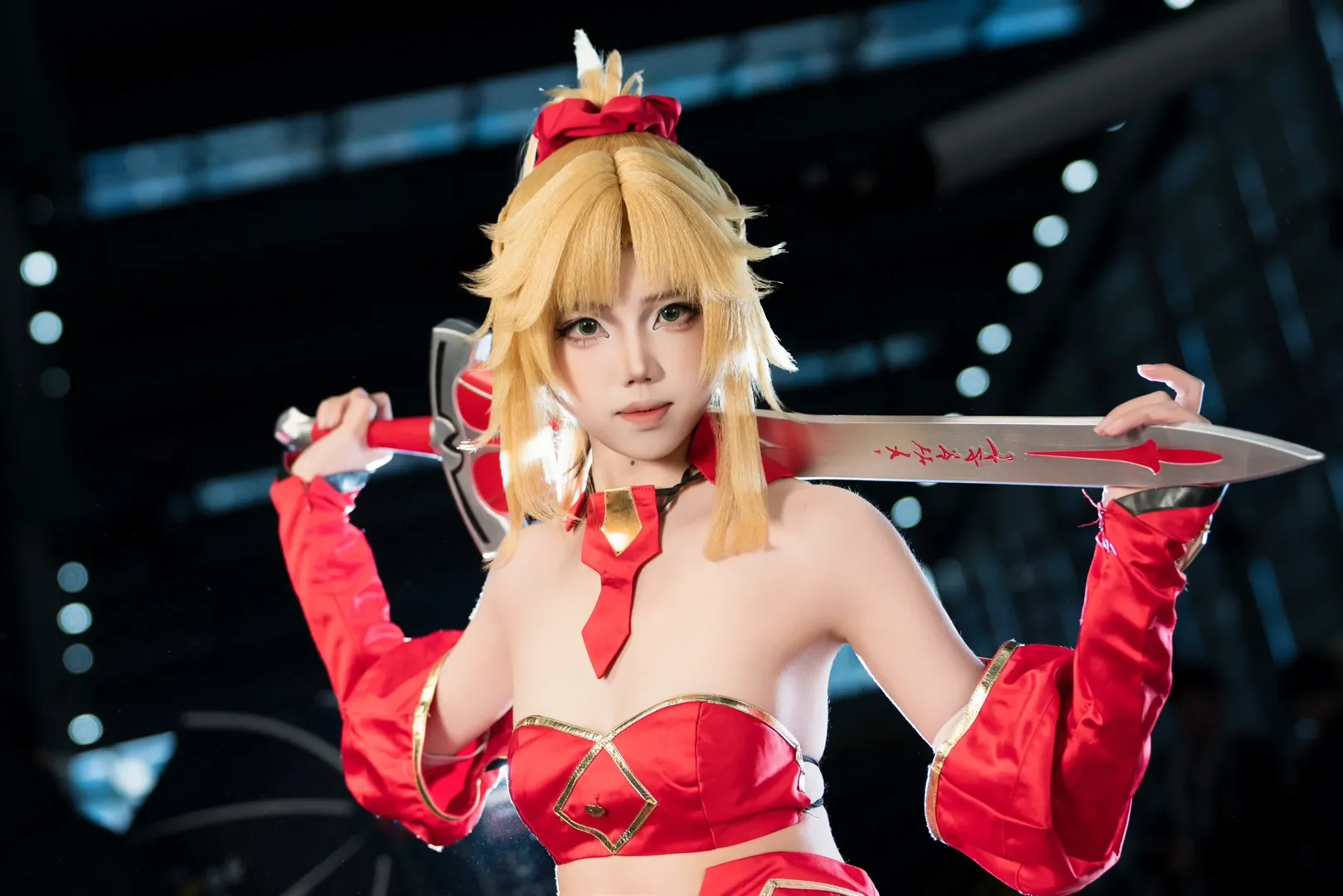 Fate/Grand Order, 漫展返图, 二次元cosplay, 黑丝cos, 莫德雷德cos - 第7张