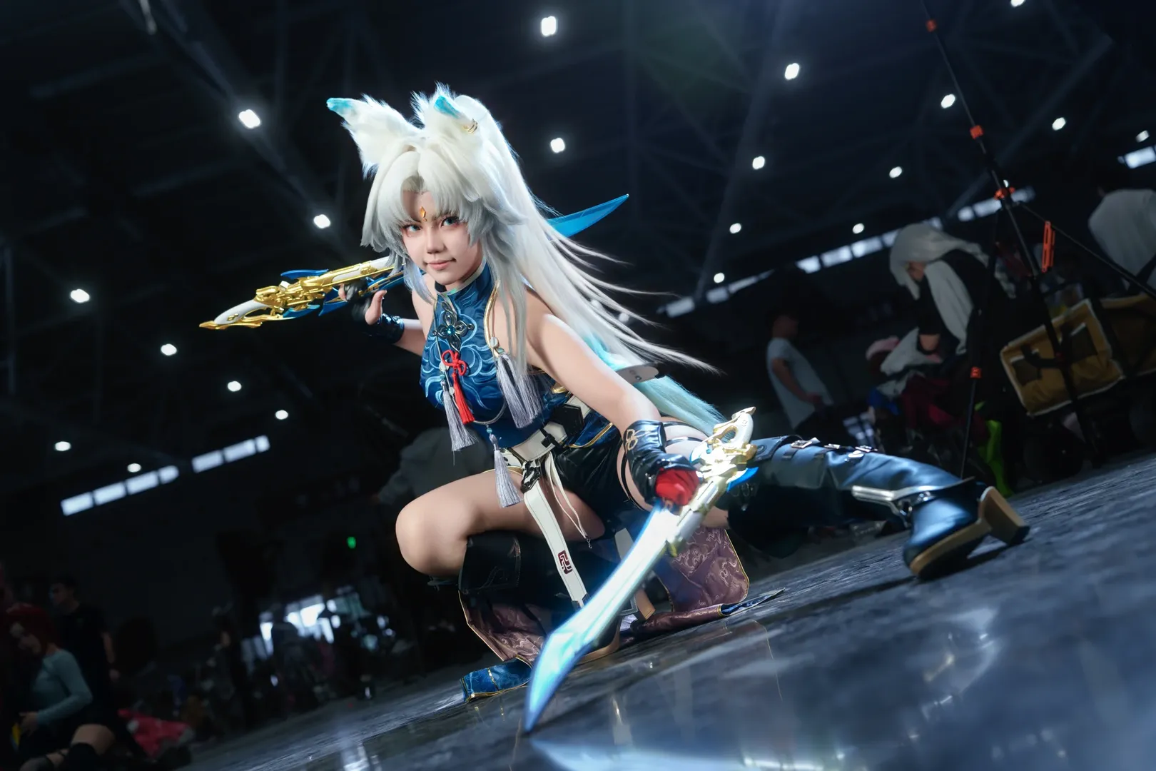 cosplay, Honkai: Star Rail, Convention photos, Feixiao cosplay, Kemonomimi girl - Image 3