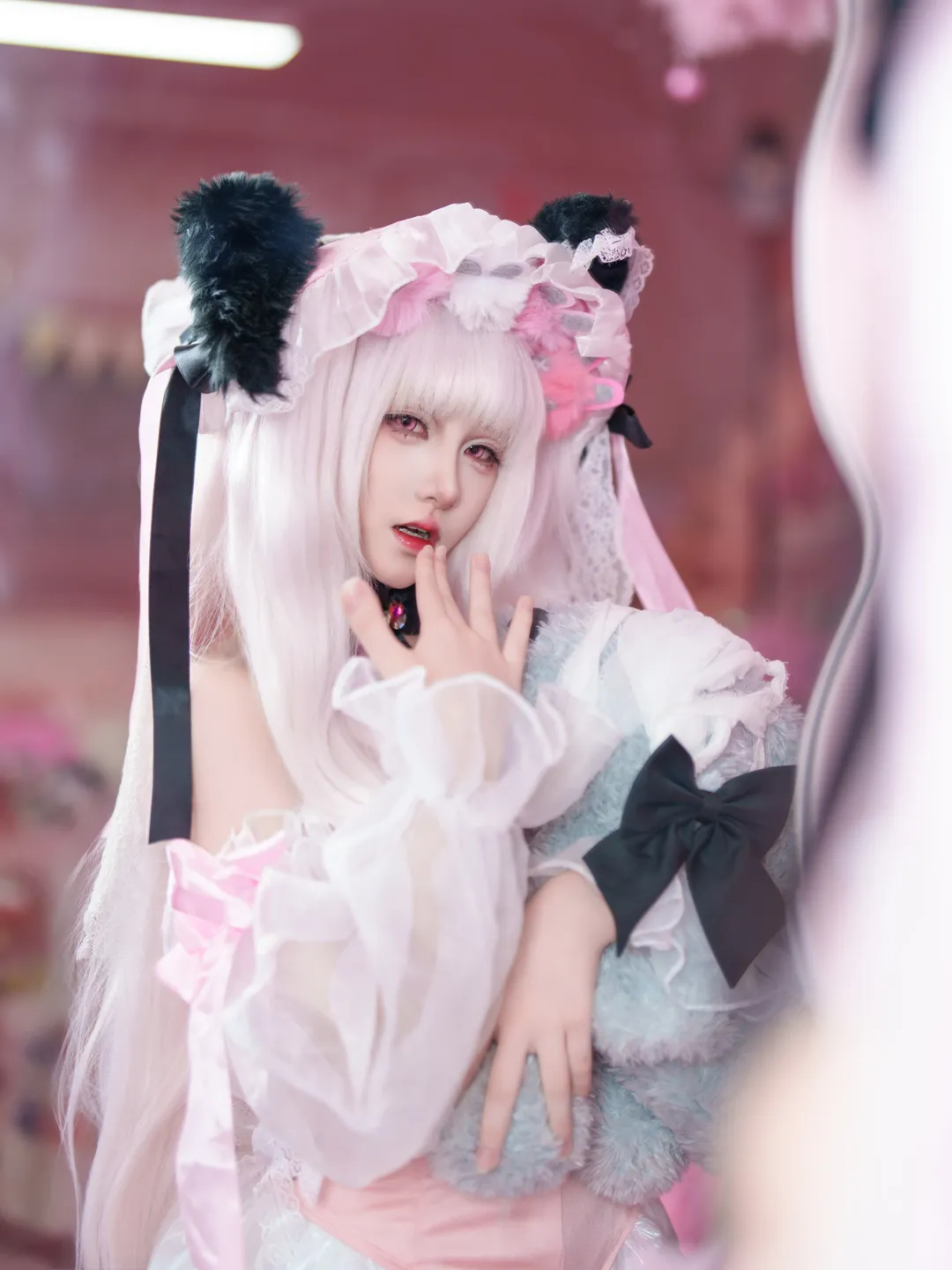 アズールレーン, 二次元コスプレ, ハルフォード コスプレ, 白タイツコスプレ, バニーガール衣装 - 1枚目