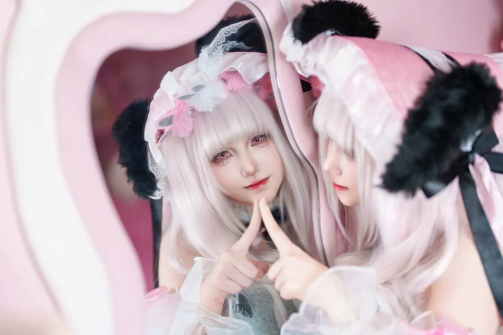 アズールレーン, 二次元コスプレ, ハルフォード コスプレ, 白タイツコスプレ, バニーガール衣装 - 2枚目
