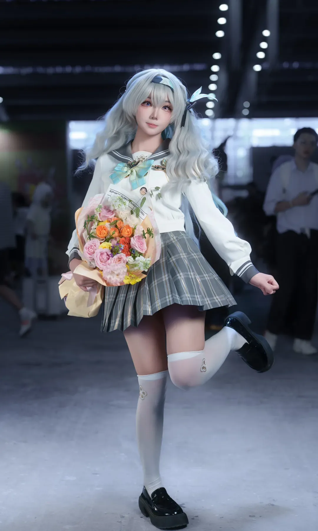 崩坏星穹铁道, 漫展返图, 流萤cos, 水手服, 白丝袜