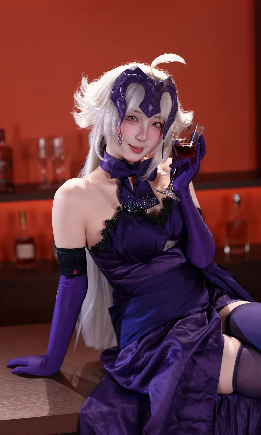Fate, 黑贞德cos, 酒吧写真, 丝袜cos, 醉贞cos - 第1张