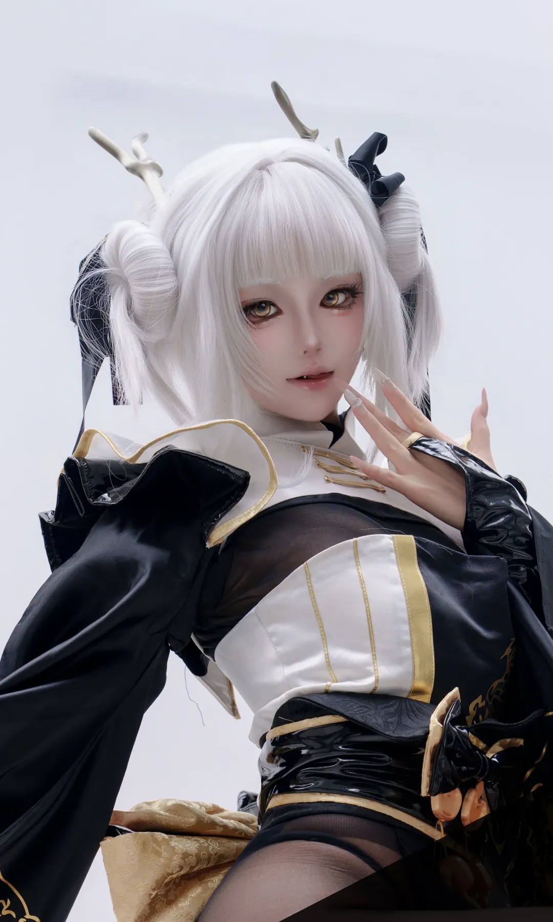 白兔布蘭兒cos, 二次元cosplay, 角色扮演攝影, NIKKE勝利女神, 白毛cos