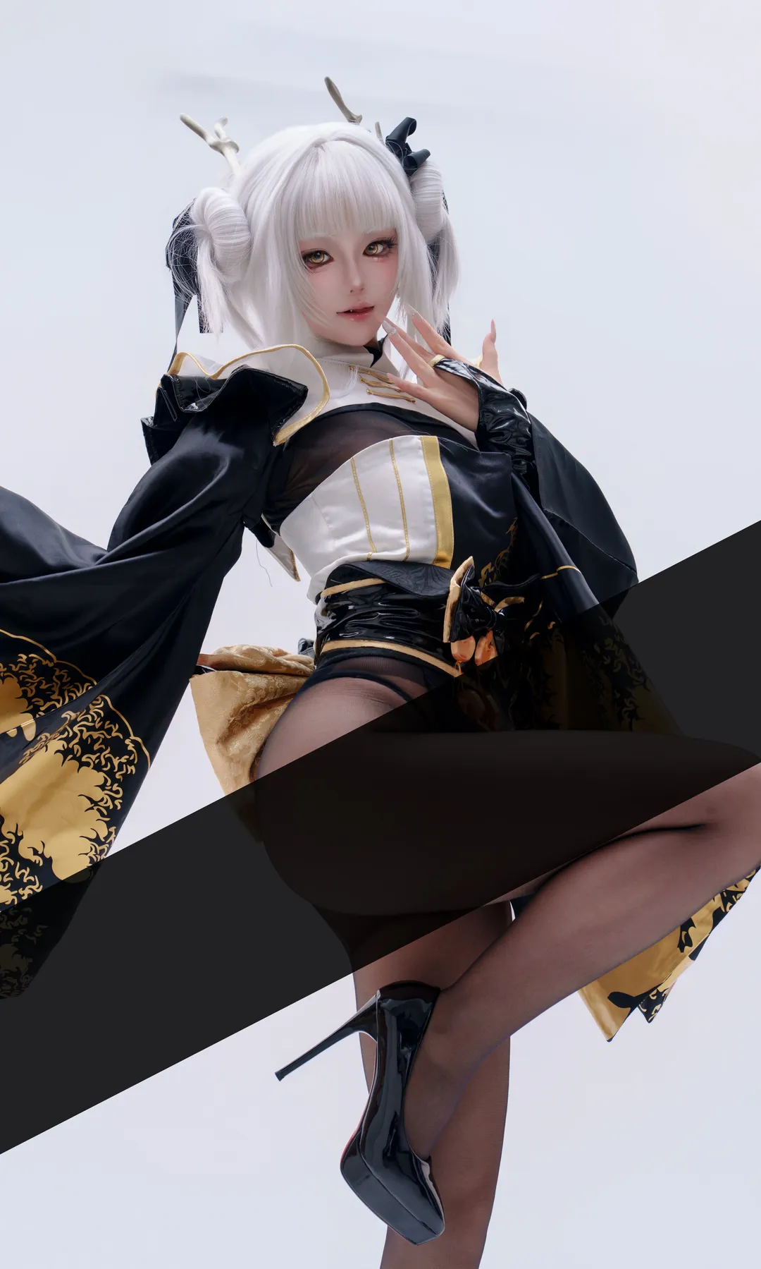 白兔布兰儿cos, 二次元cosplay, 角色扮演摄影, NIKKE胜利女神, 白毛cos - 第2张