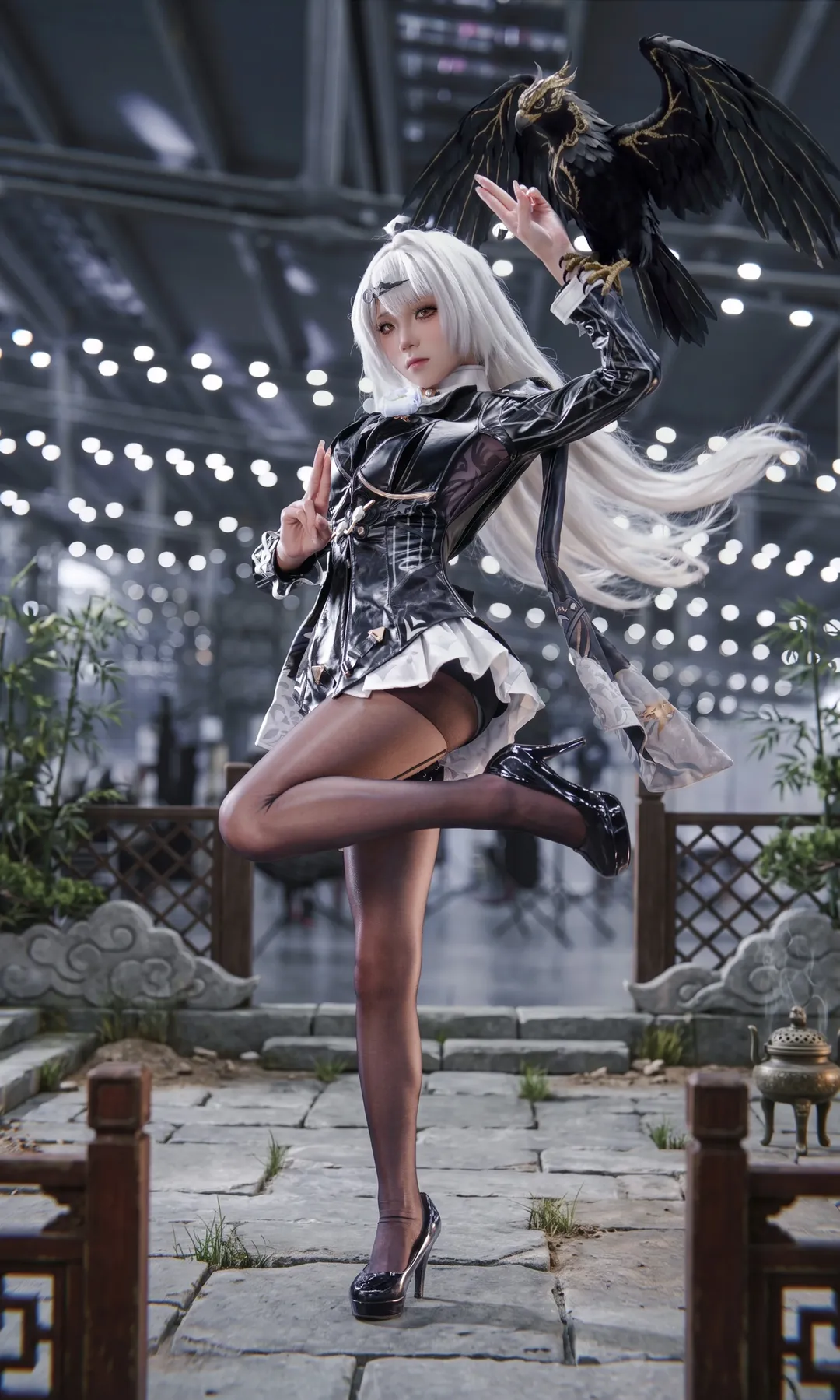 絕區零, 二次元攝影, 儀玄cos, 黑絲, 漆皮