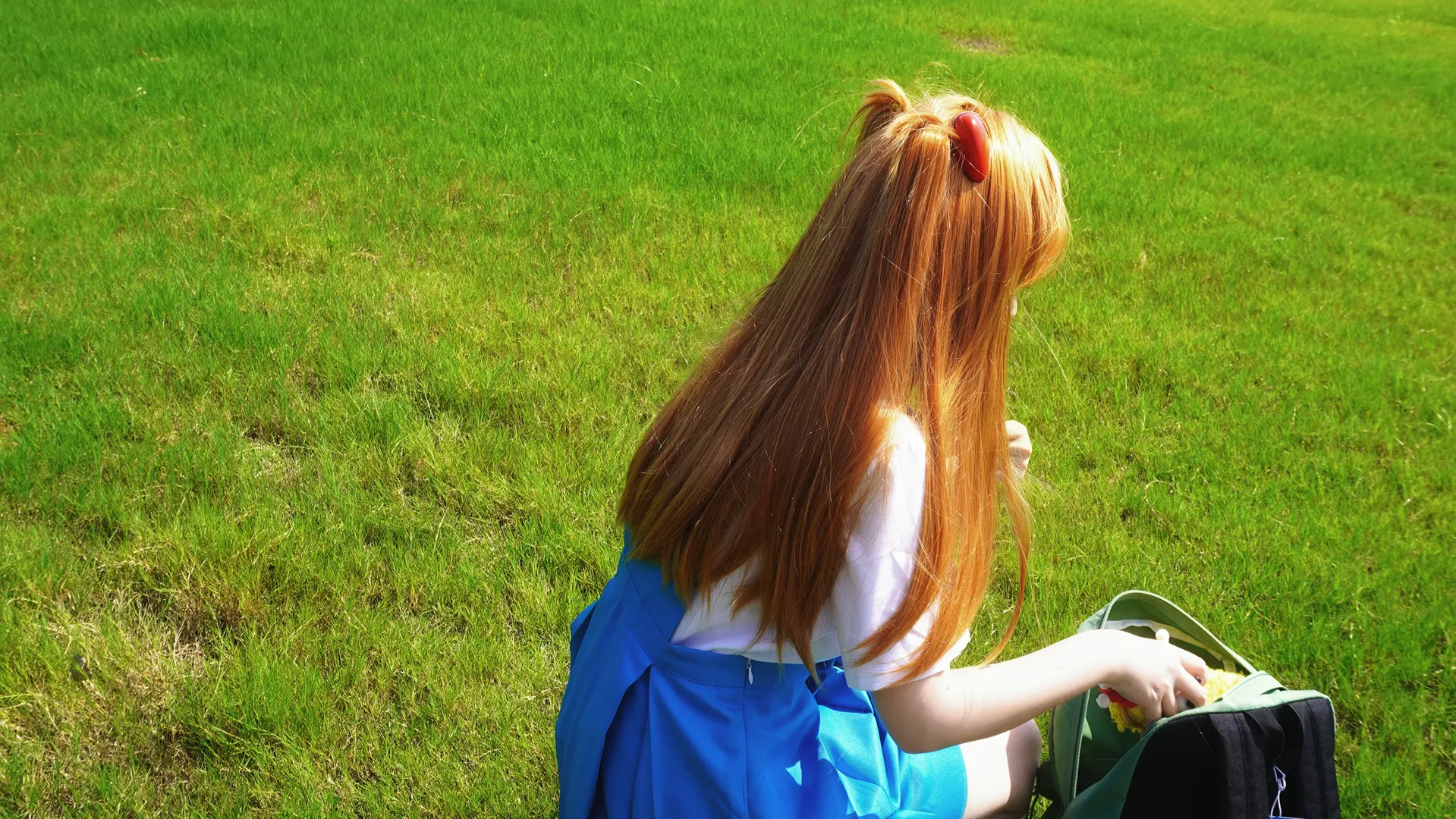 cosplay, 户外摄影, 明日香cos, 新世纪福音战士, 双马尾 - 第4张