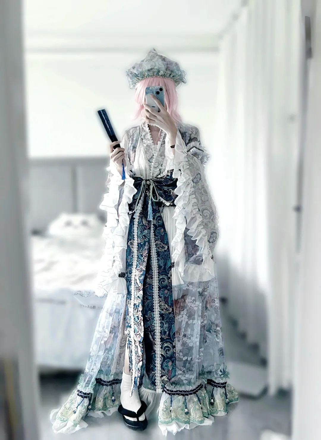 东方project, 西行寺幽幽子cos, 洛丽塔风格, cosplay穿搭, cosplay技巧 - 第2张