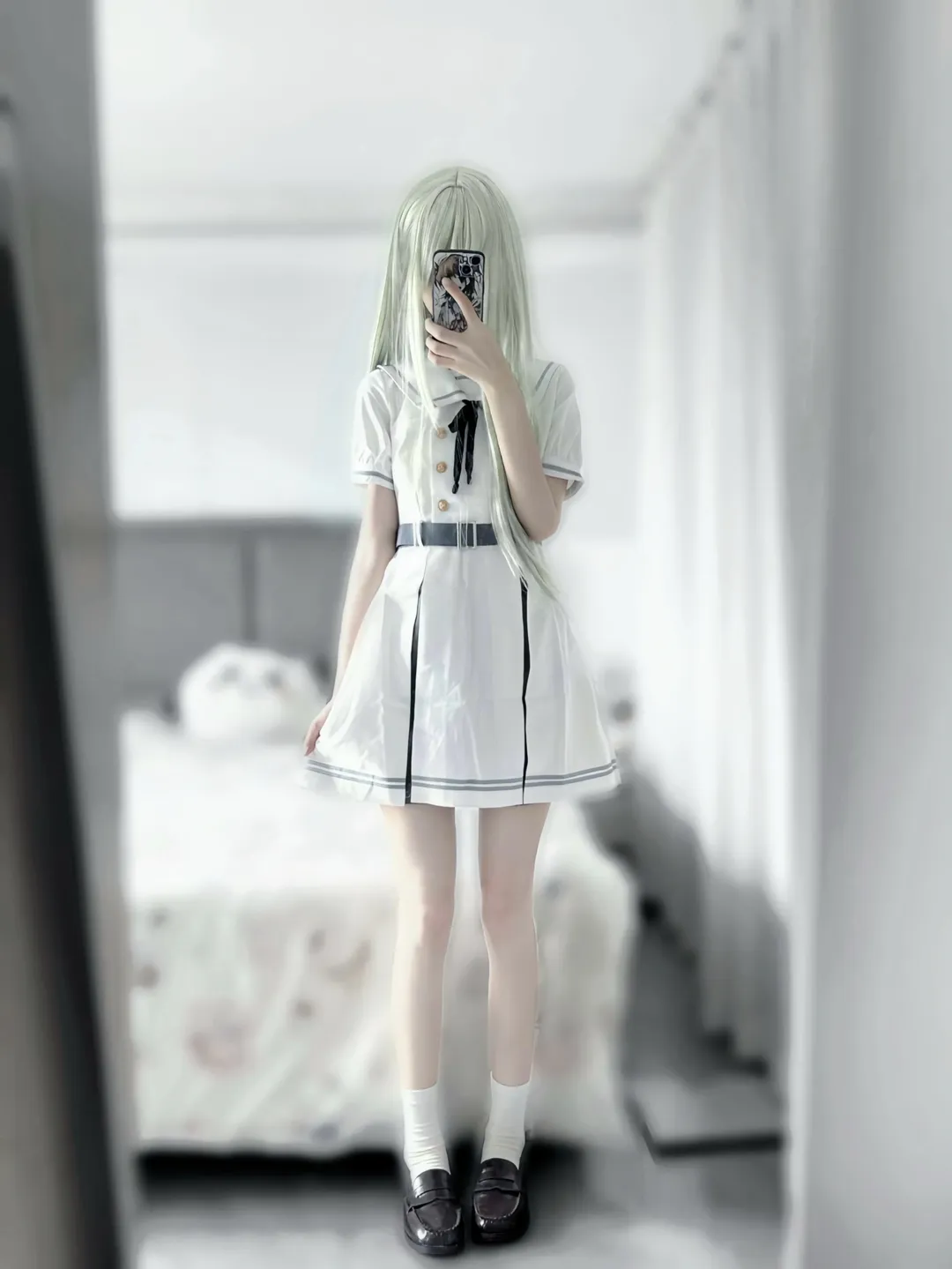 若叶睦cos, BanG Dream!, 水手服cos, 白丝cos, 莫提斯cos - 第2张