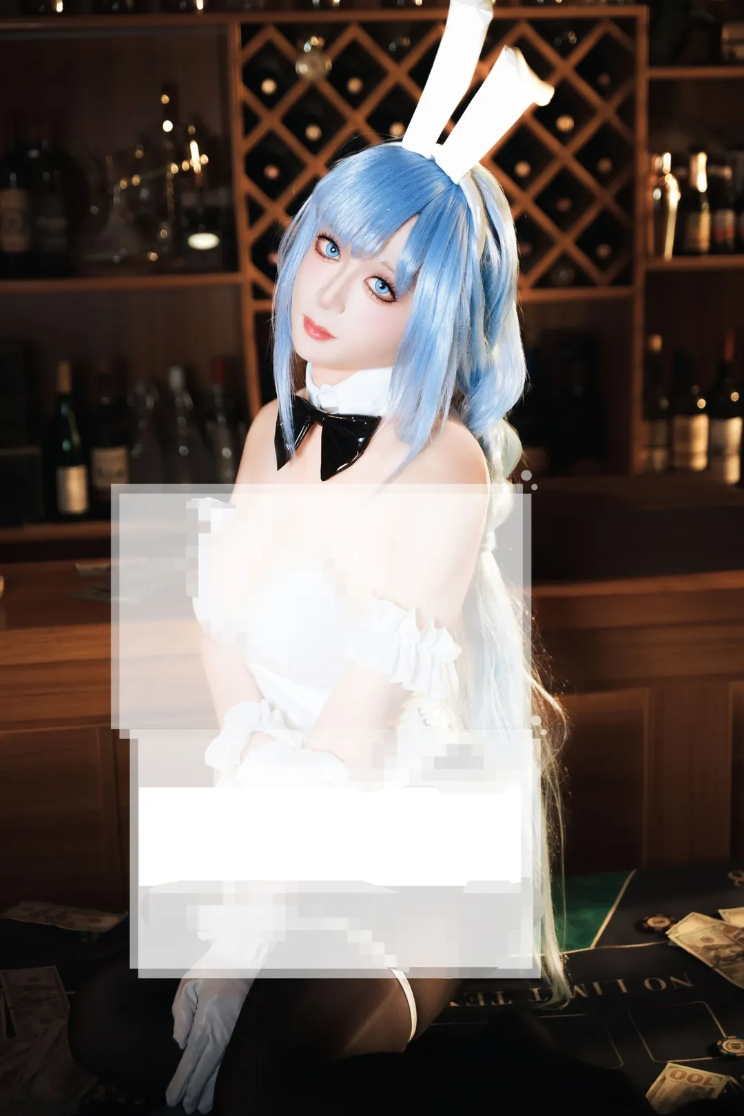 cosplay, 碧蓝航线, 兔女郎, 雅努斯cos, 吧台摄影