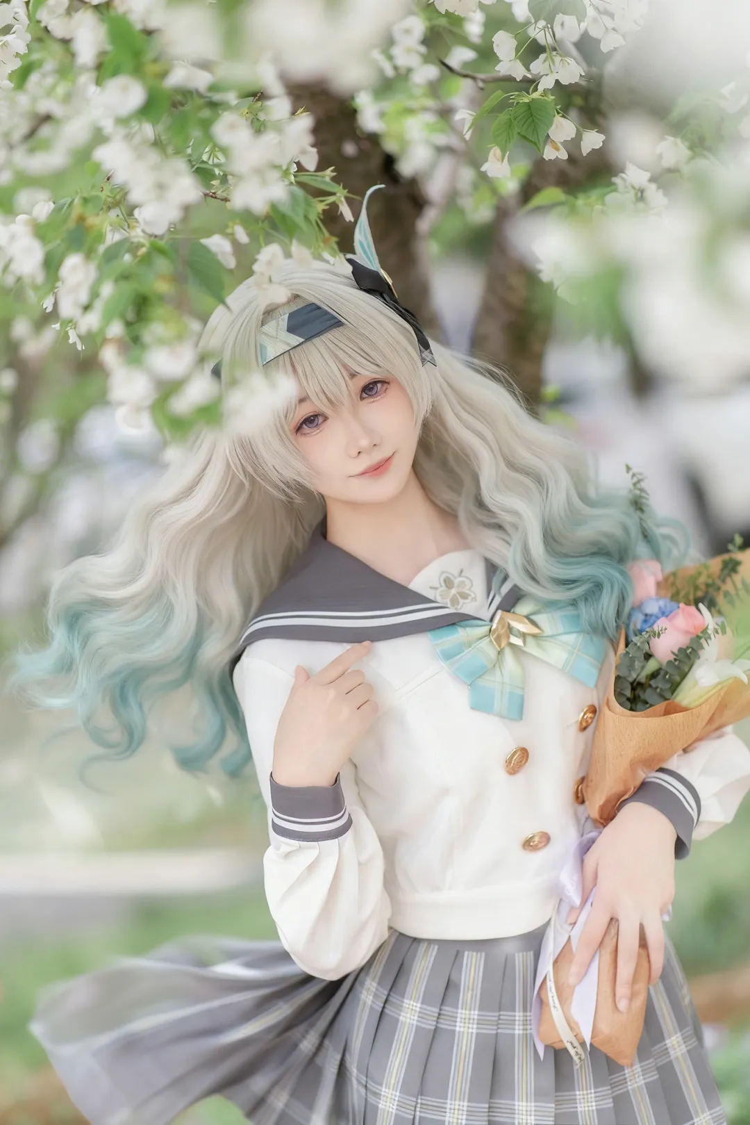 二次元撮影, 崩壊：スターレイル, ホタル コスプレ, セーラー服, 春のコスプレ - 1枚目