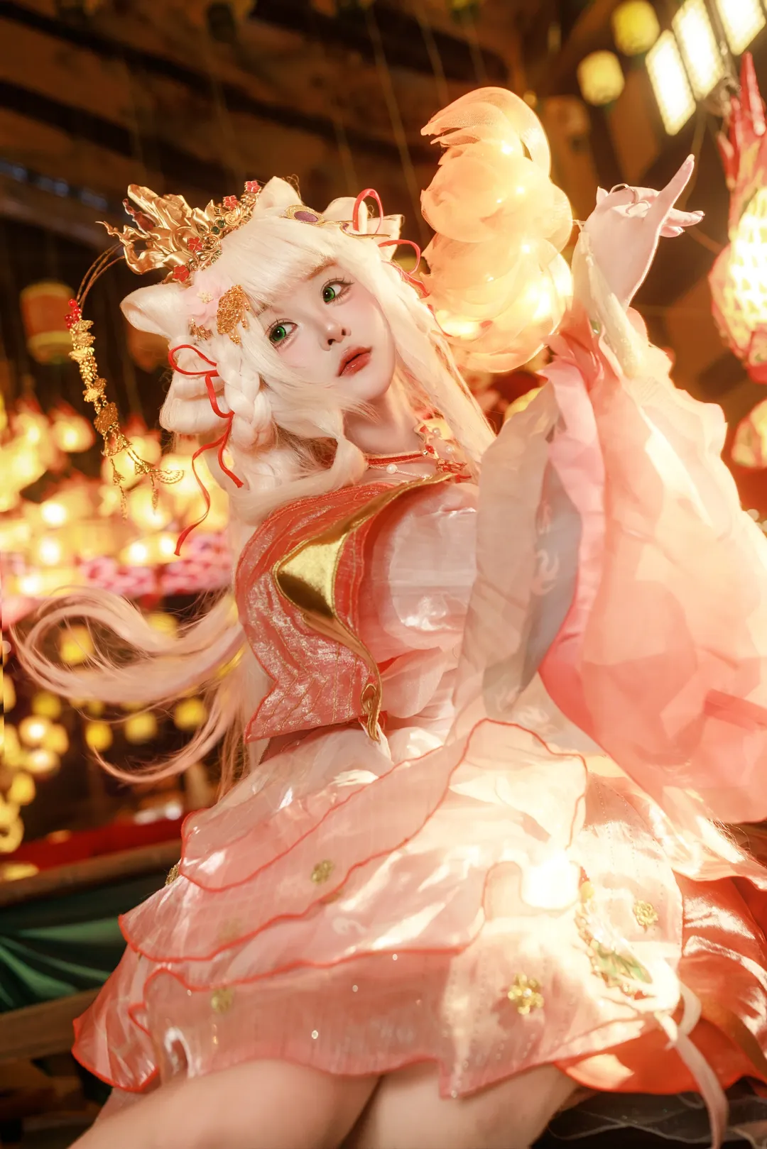 王者荣耀, 西施cos, cosplay摄影, 发光道具, 国风古韵 - 第1张