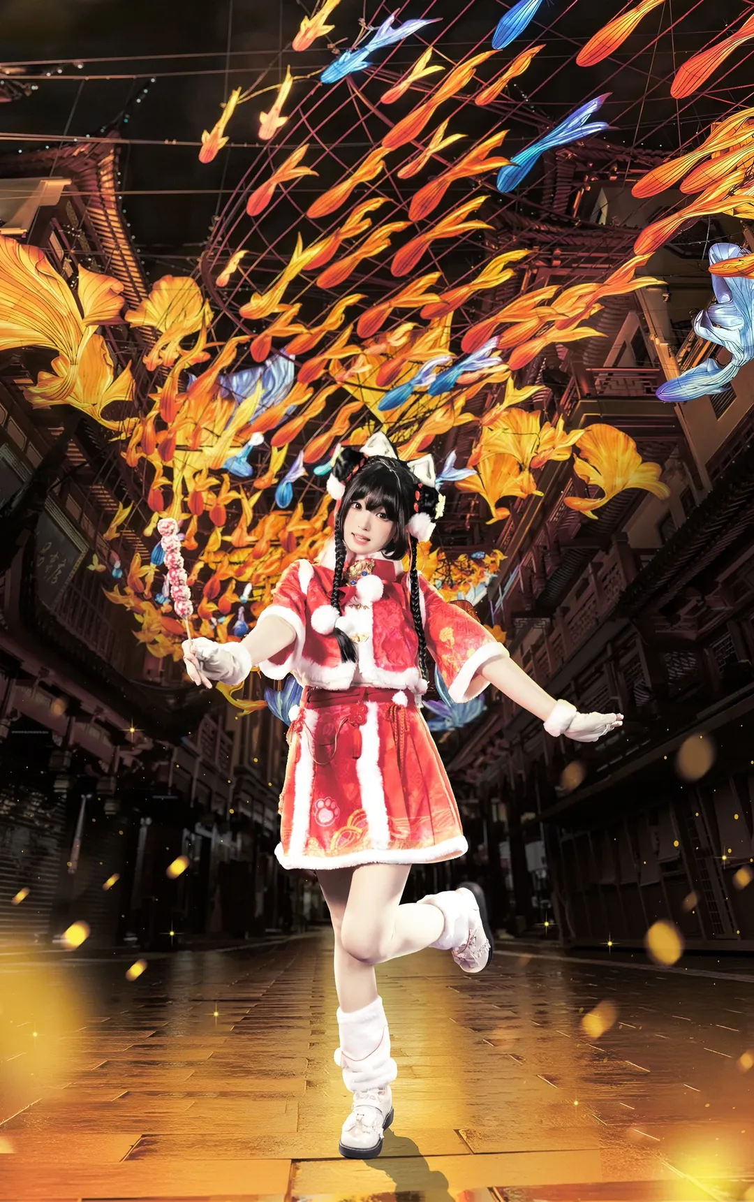 永劫无间, cosplay正片, 国风cosplay, 胡桃cos, 兽耳萌娘 - 第3张