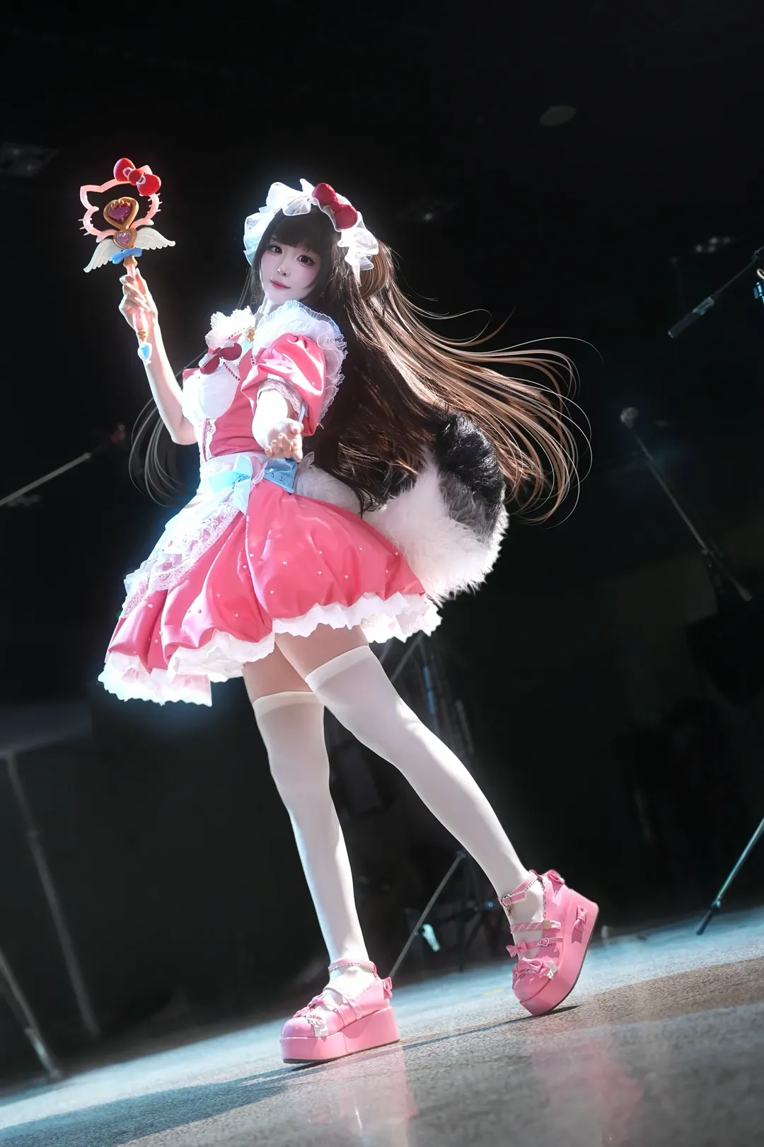 永劫無間, cosplay攝影, 粉色系穿搭, 三麗鷗聯動, 土御門胡桃cos - 第4張