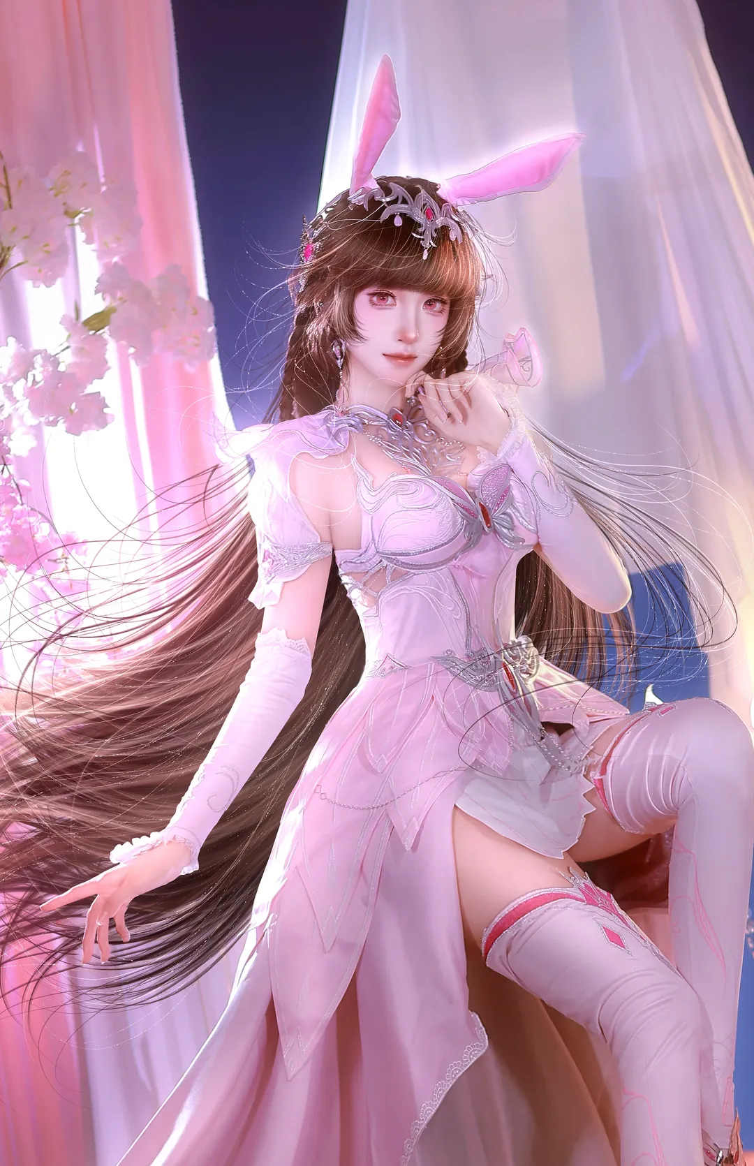 cosplay, 斗罗大陆, 小舞cos, 小舞神装, 白丝高跟 - 第1张