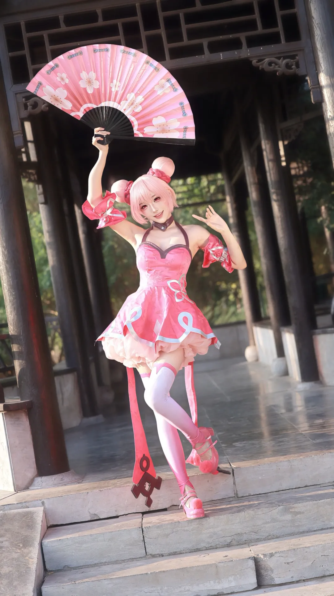 cosplay, 王者荣耀, 小乔cos, 丝袜穿搭, 动态感动作 - 第15张