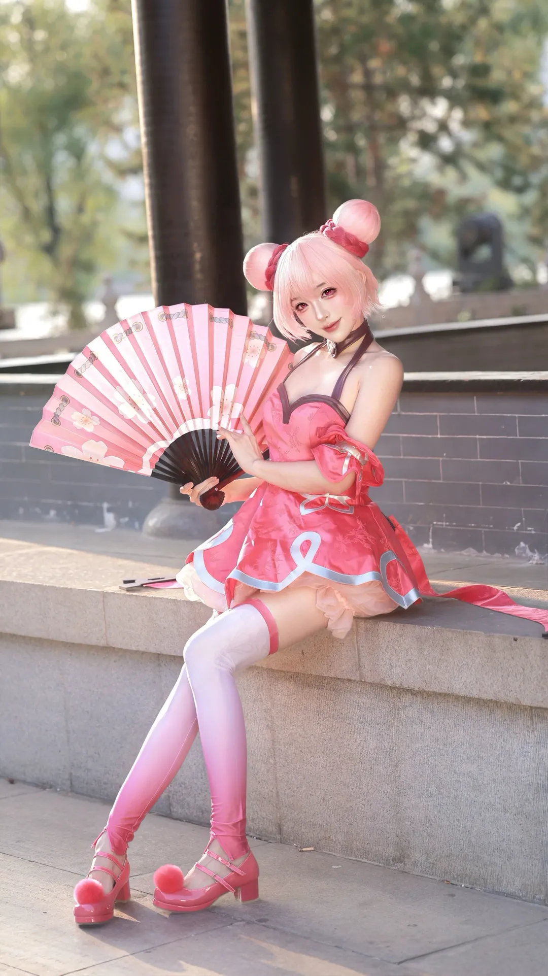 cosplay, 王者荣耀, 小乔cos, 丝袜穿搭, 动态感动作 - 第2张