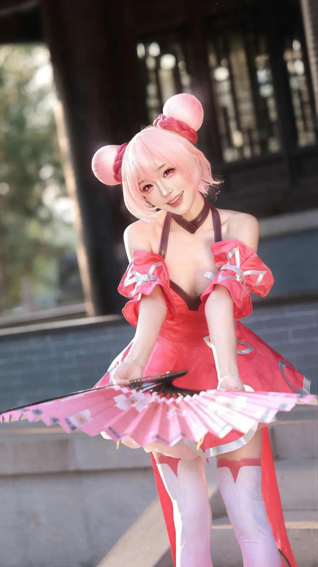 cosplay, 王者荣耀, 小乔cos, 丝袜穿搭, 动态感动作