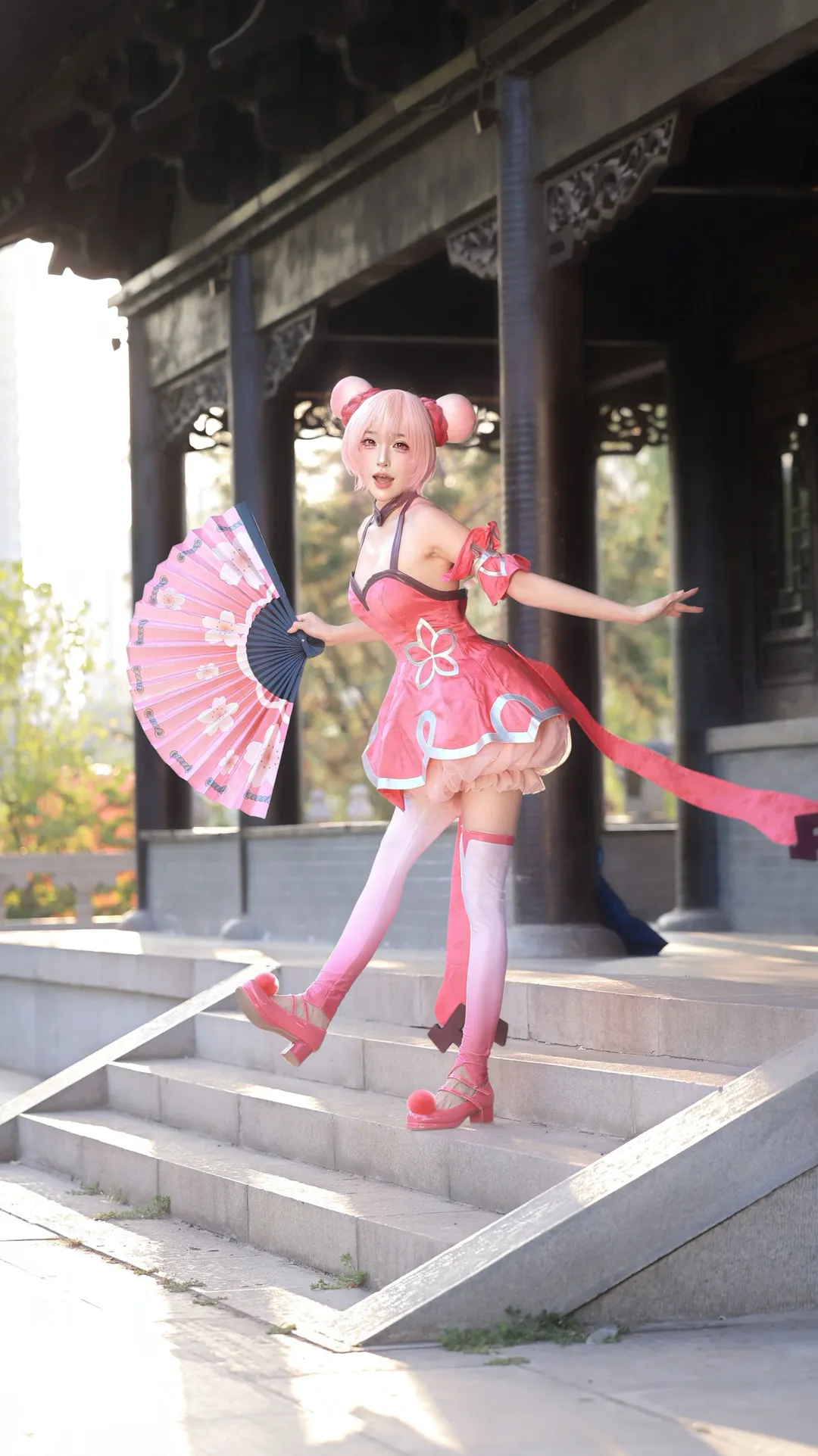 cosplay, 王者荣耀, 小乔cos, 丝袜穿搭, 动态感动作 - 第6张