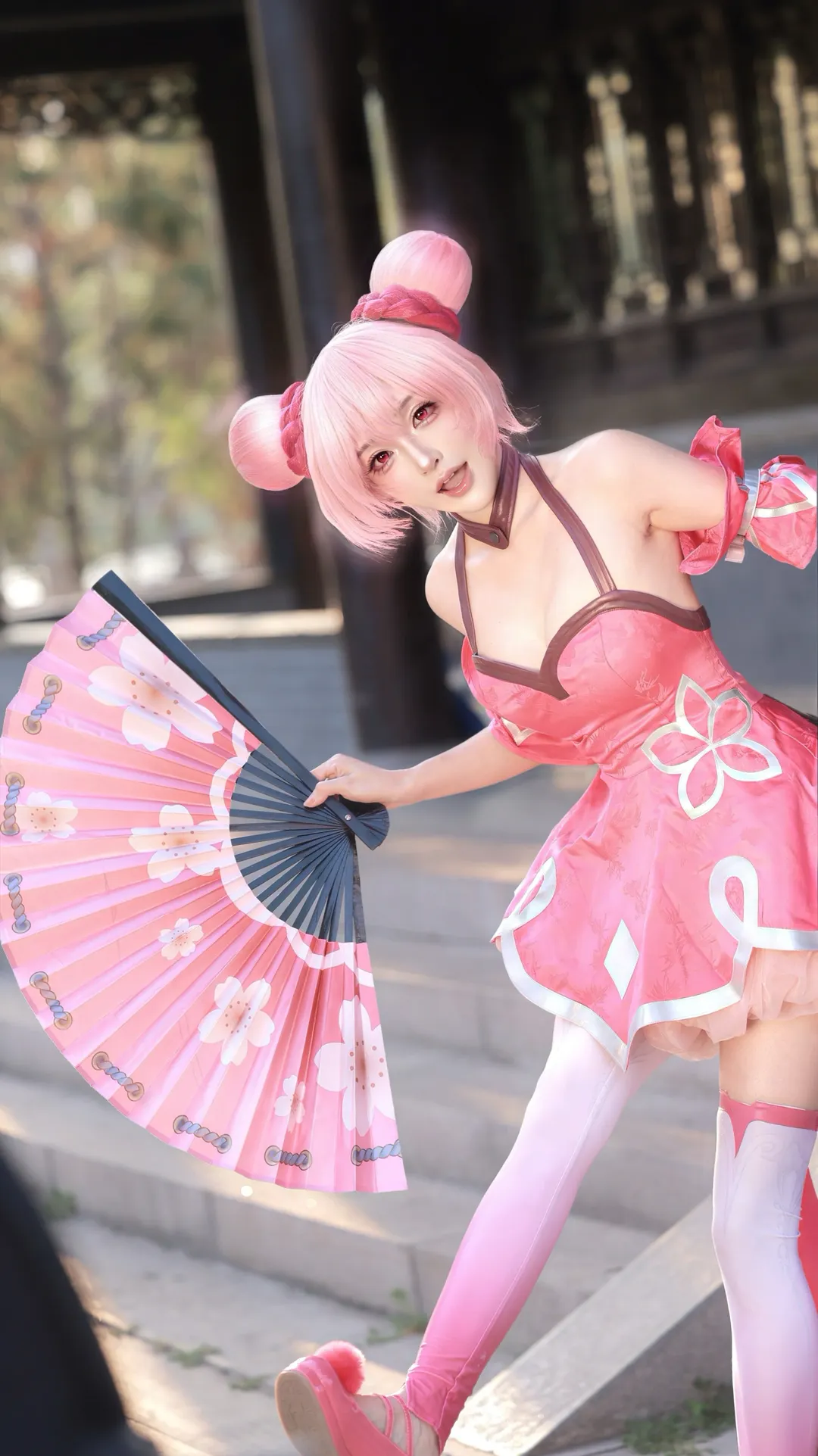 cosplay, 王者荣耀, 小乔cos, 丝袜穿搭, 动态感动作 - 第8张