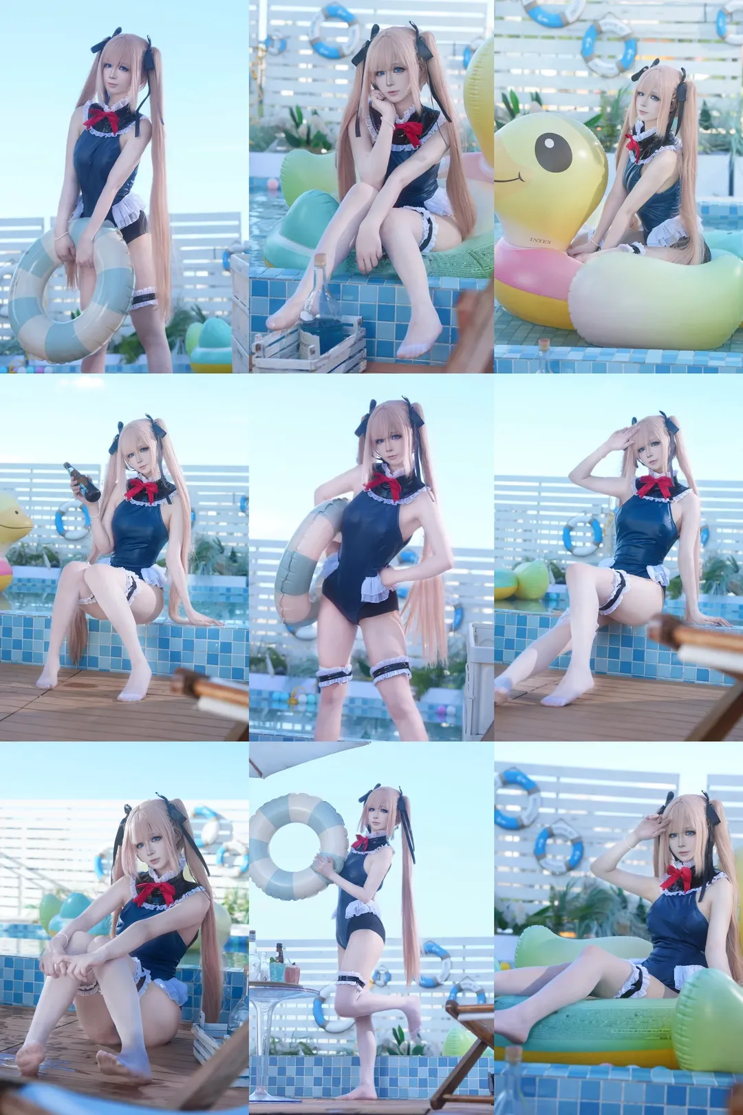 二次元摄影, 碧蓝航线, 泳装cosplay, 夏日写真, 玛丽萝丝cos - 第1张