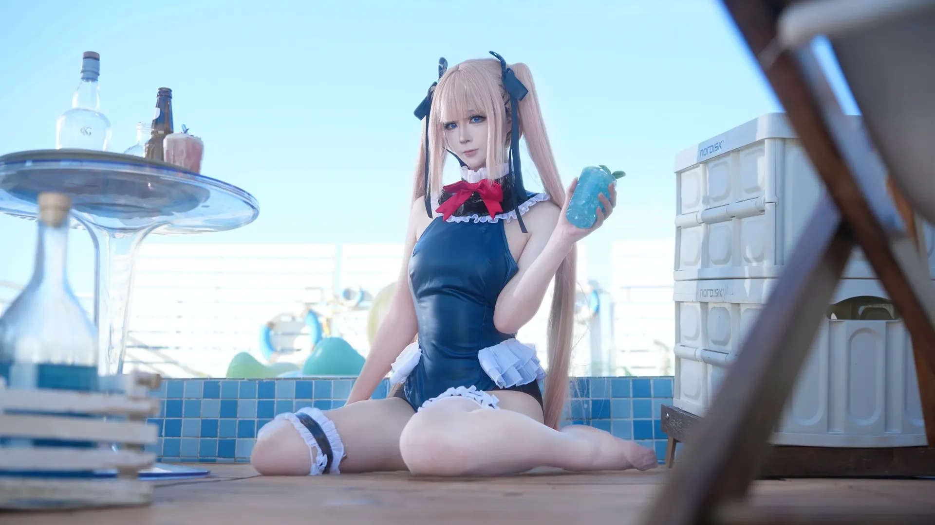二次元摄影, 碧蓝航线, 泳装cosplay, 夏日写真, 玛丽萝丝cos - 第12张