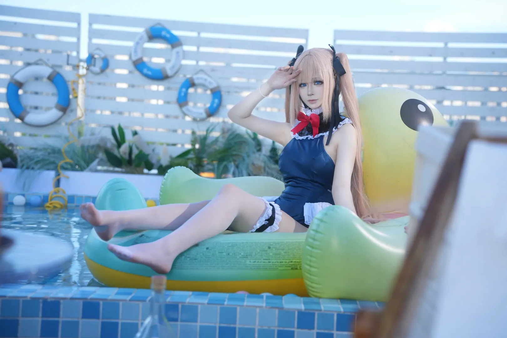 二次元摄影, 碧蓝航线, 泳装cosplay, 夏日写真, 玛丽萝丝cos - 第14张