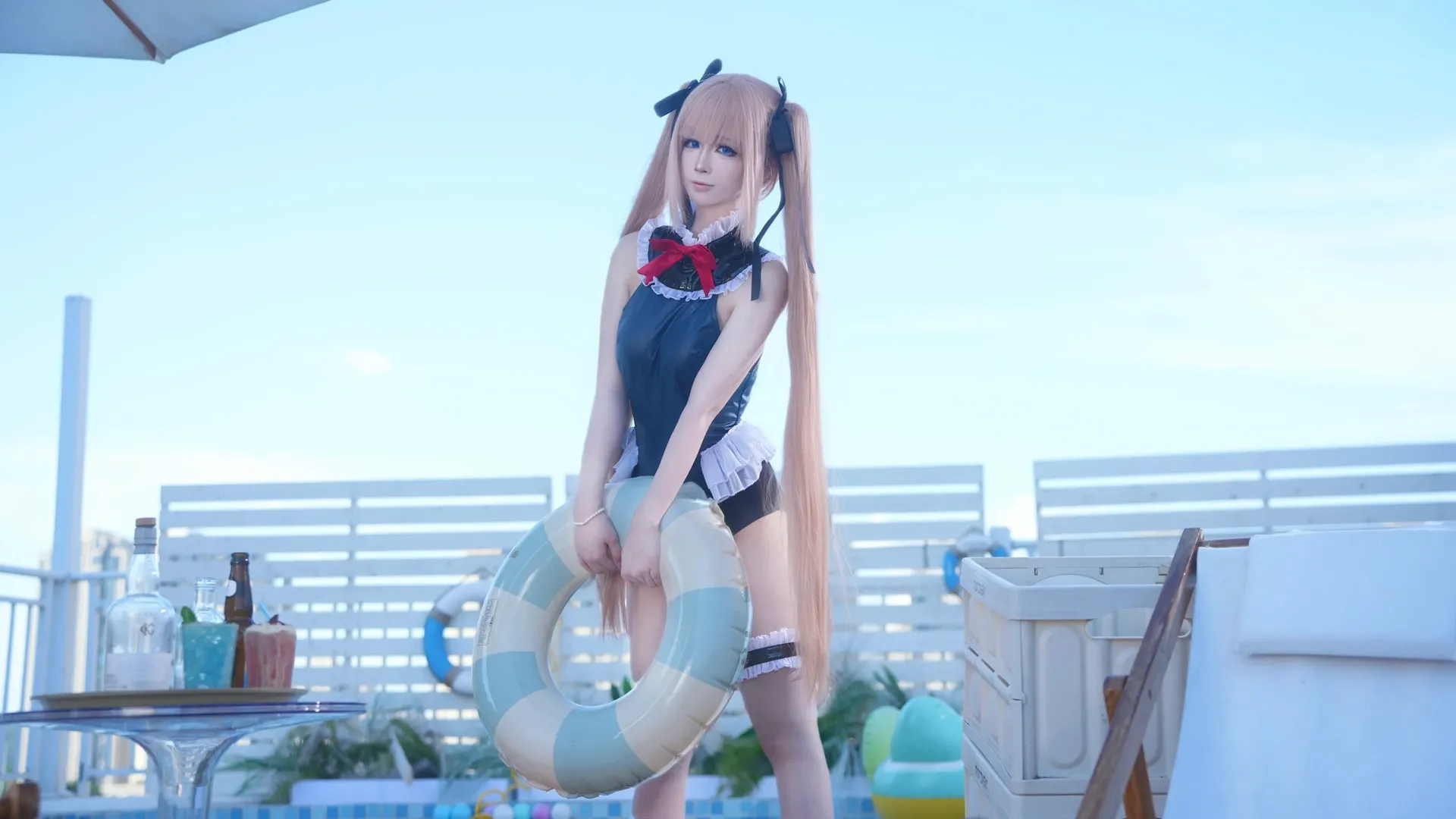 二次元摄影, 碧蓝航线, 泳装cosplay, 夏日写真, 玛丽萝丝cos - 第3张