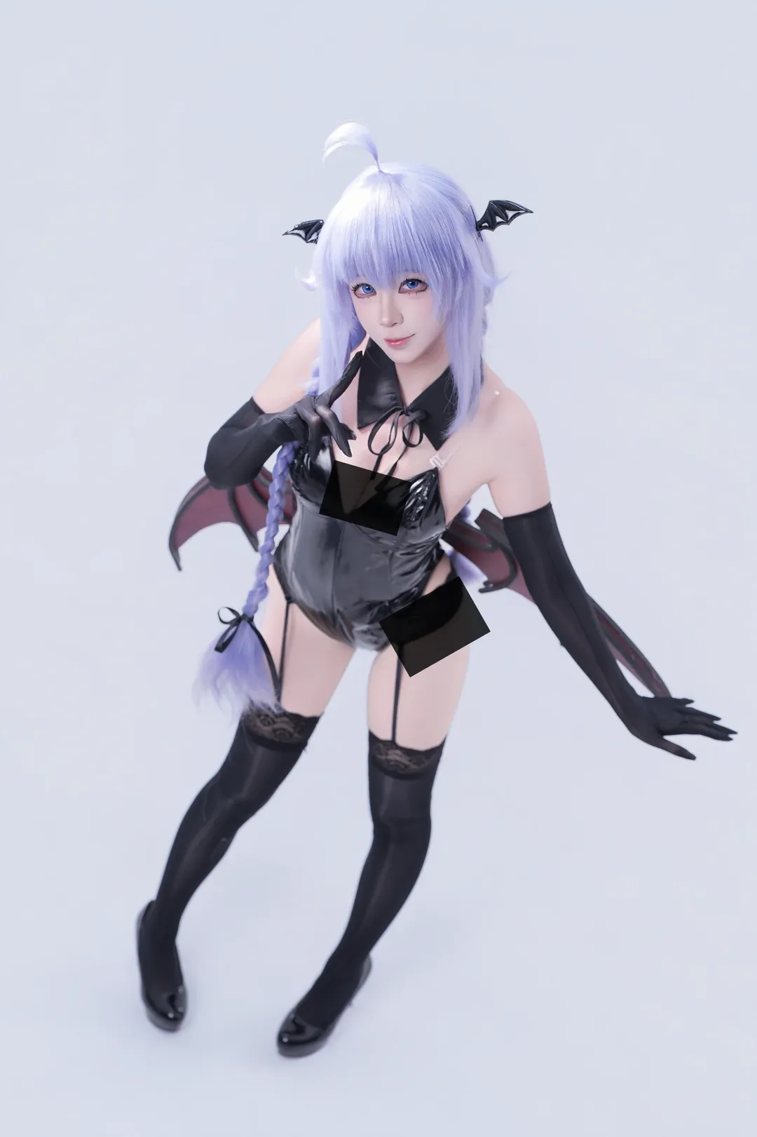 二次元cosplay, 黑丝, 洛琪希cos, 无职转生, 魅魔