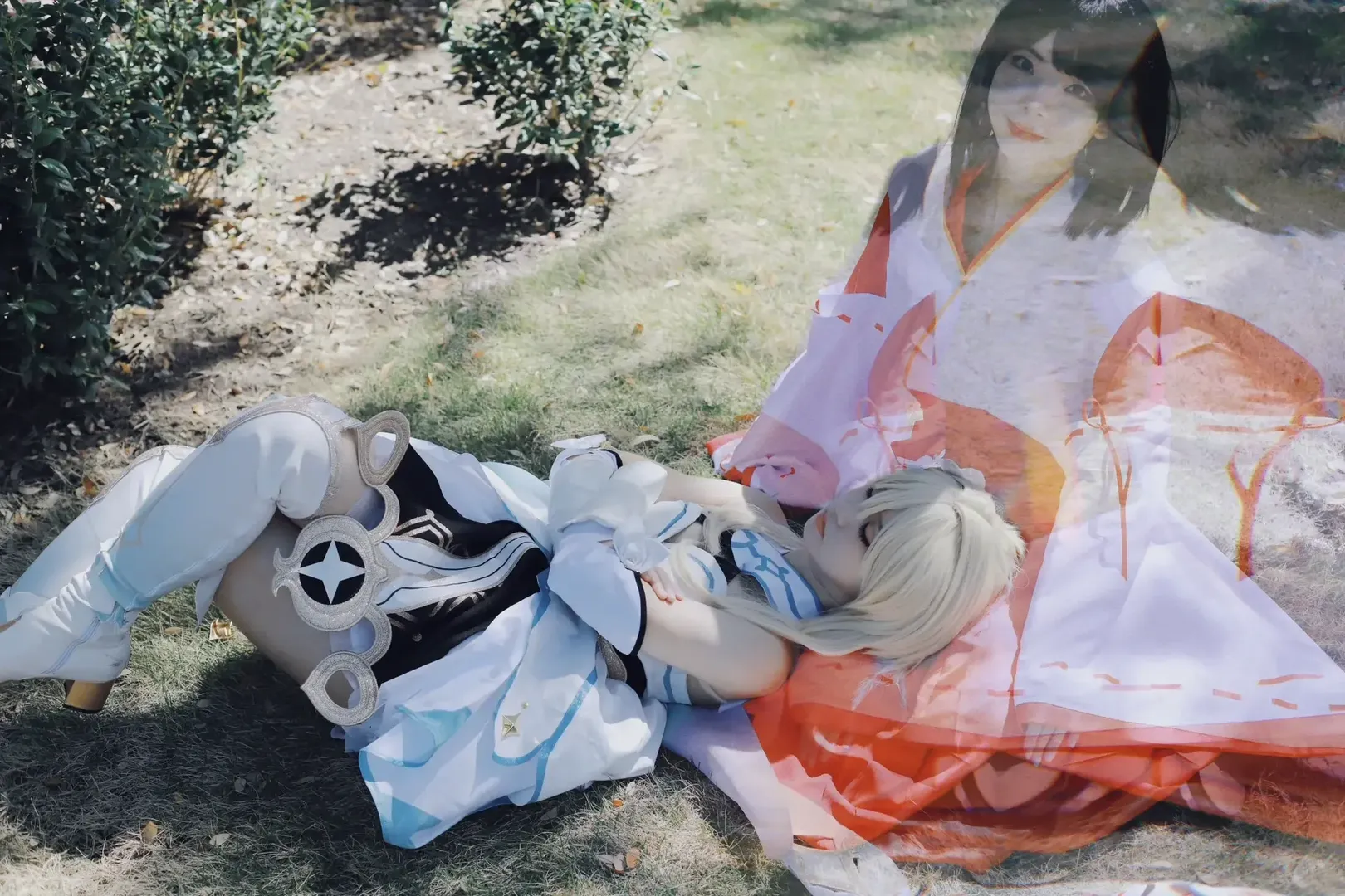 原神, 蛍 コスプレ, 屋外ポートレート, 花散里コスプレ, 狐面 - 4枚目