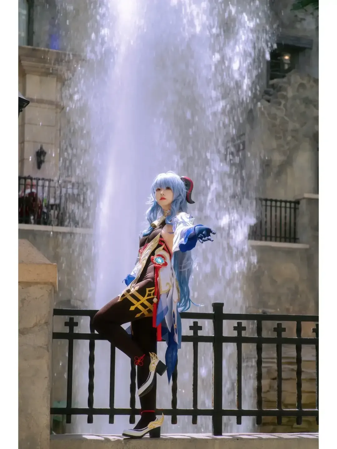 Genshin Impact, Ganyu Cosplay, Anime convention, 3D printed props, Amos' Bow - Image 2