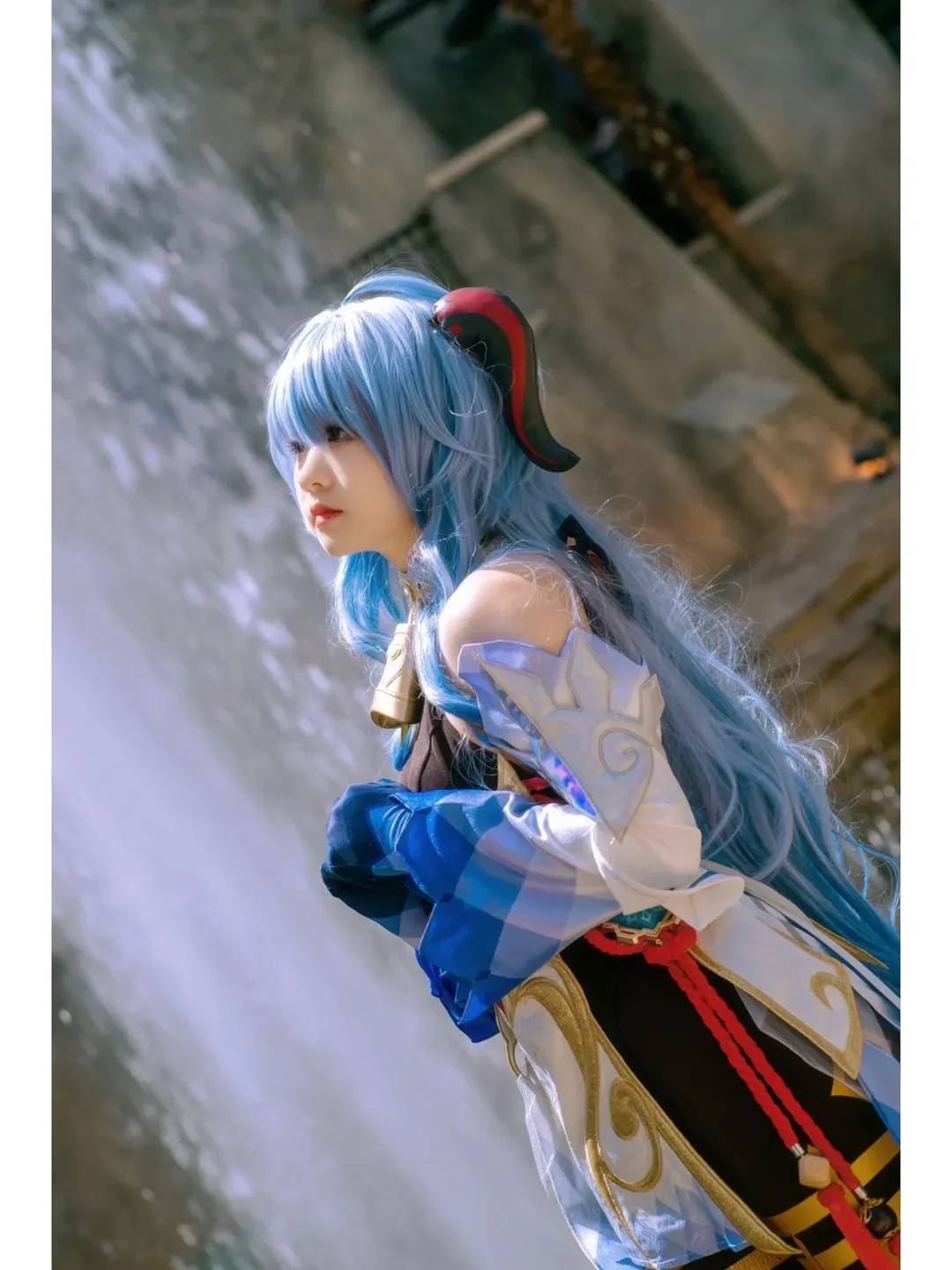 Genshin Impact, Ganyu Cosplay, Anime convention, 3D printed props, Amos' Bow - Image 3