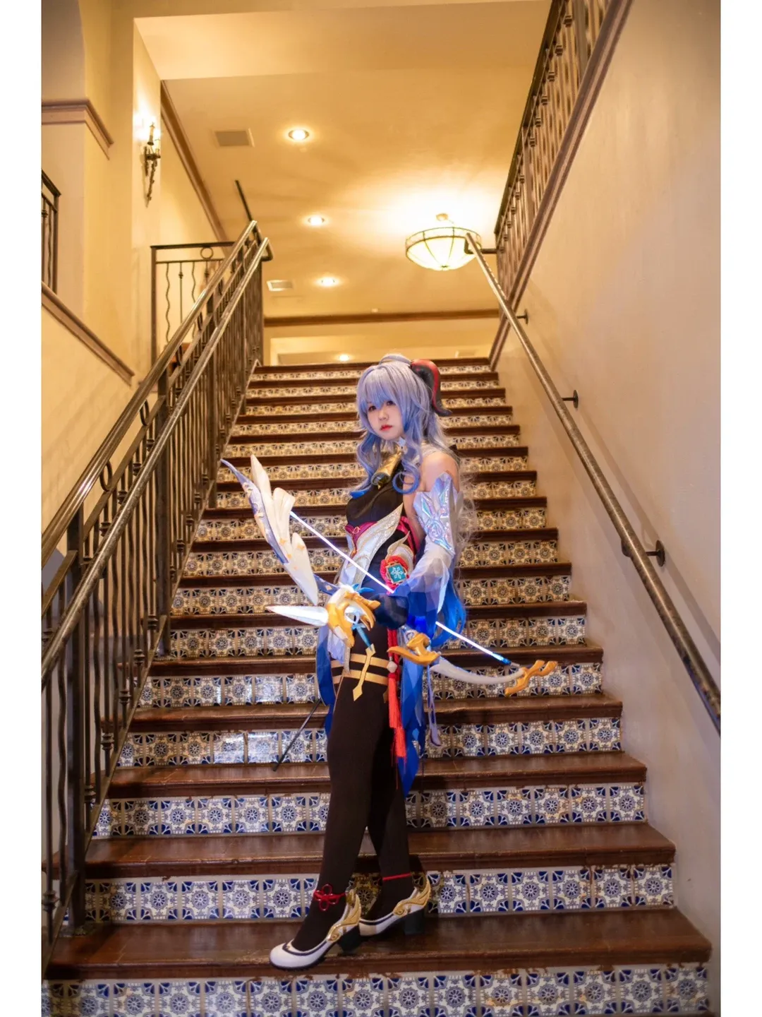 Genshin Impact, Ganyu Cosplay, Anime convention, 3D printed props, Amos' Bow - Image 5