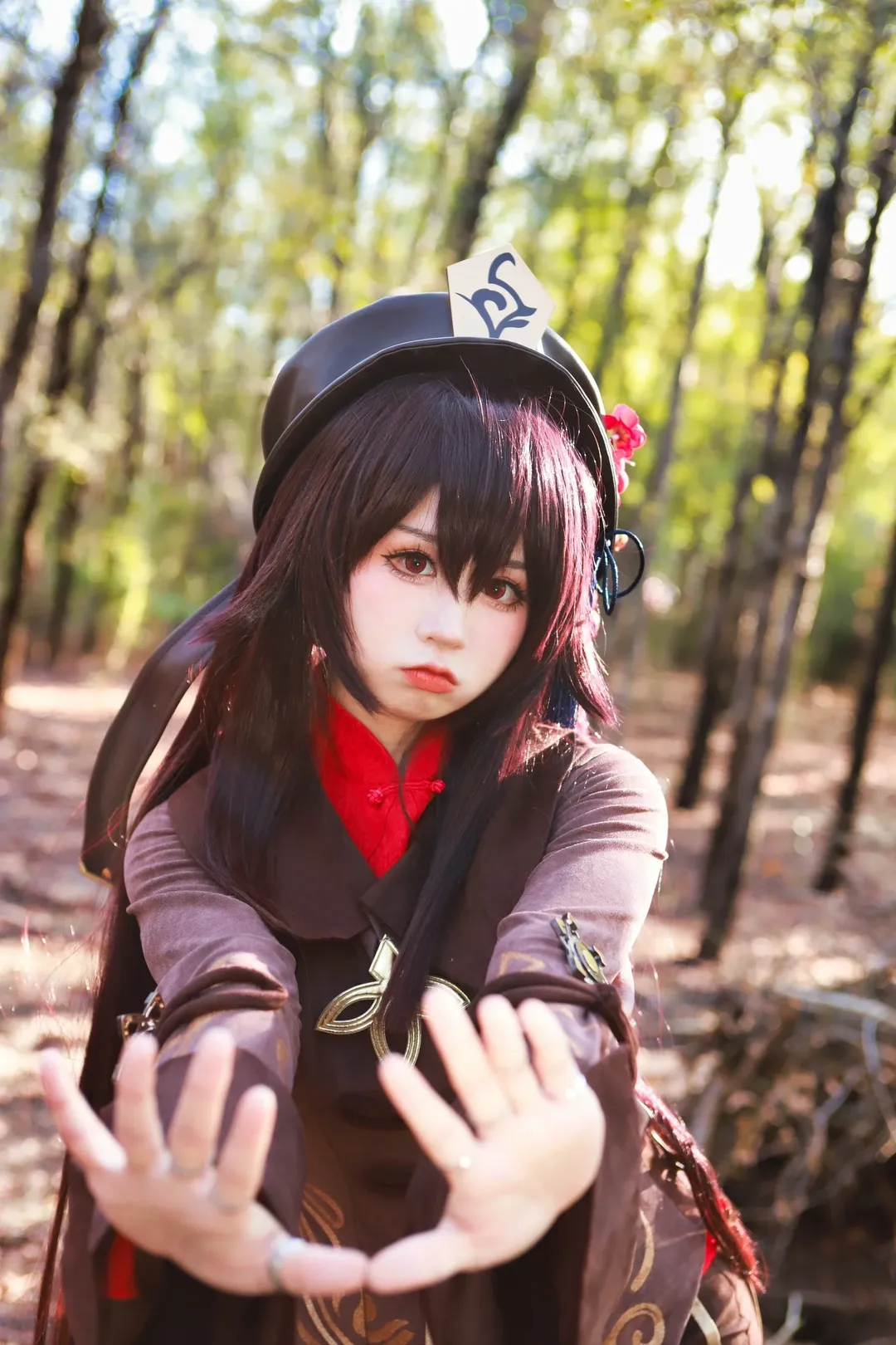 原神, cosplay, 二次元日常, 胡桃cos, 林间写真 - 第3张