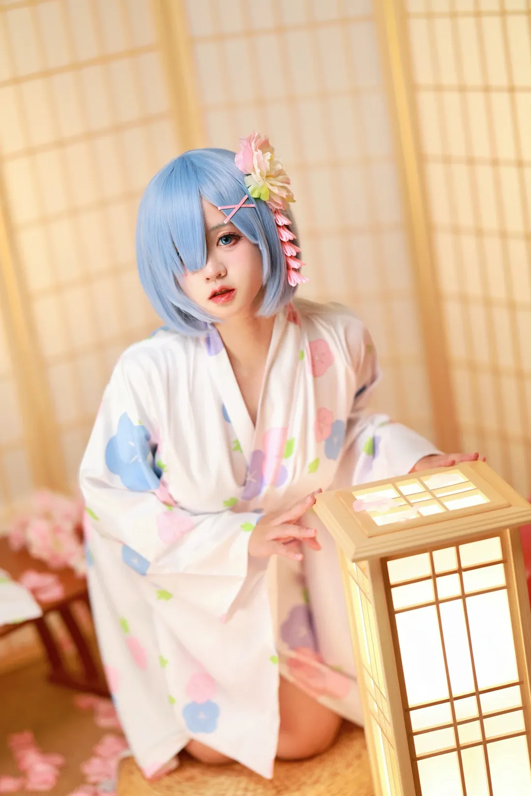 cosplay, 从零开始的异世界生活, 蕾姆cos, 摄影分享, 日式和服 - 第2张