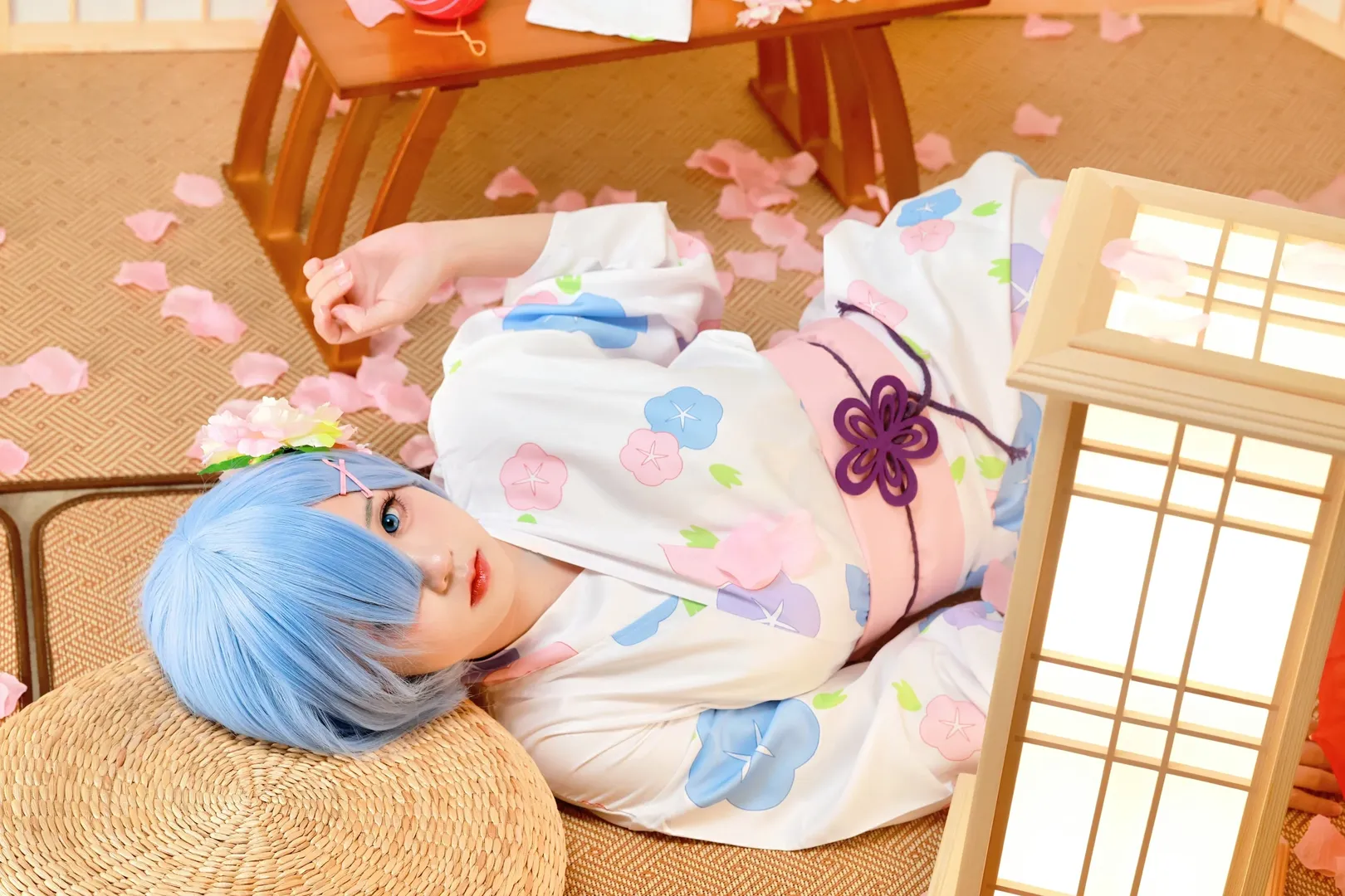 cosplay, 从零开始的异世界生活, 蕾姆cos, 摄影分享, 日式和服 - 第4张