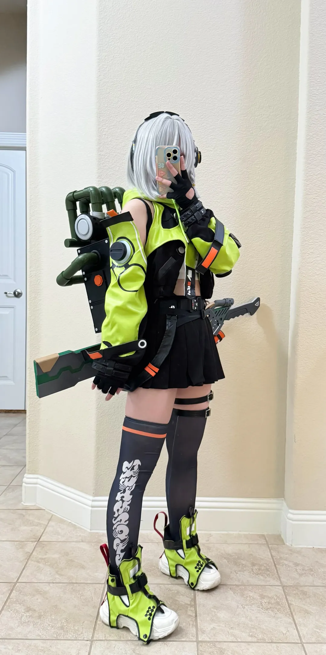Zenless Zone Zero, Techwear outfit, Stocking outfit, Anby cosplay, Cosplay review - Image 3